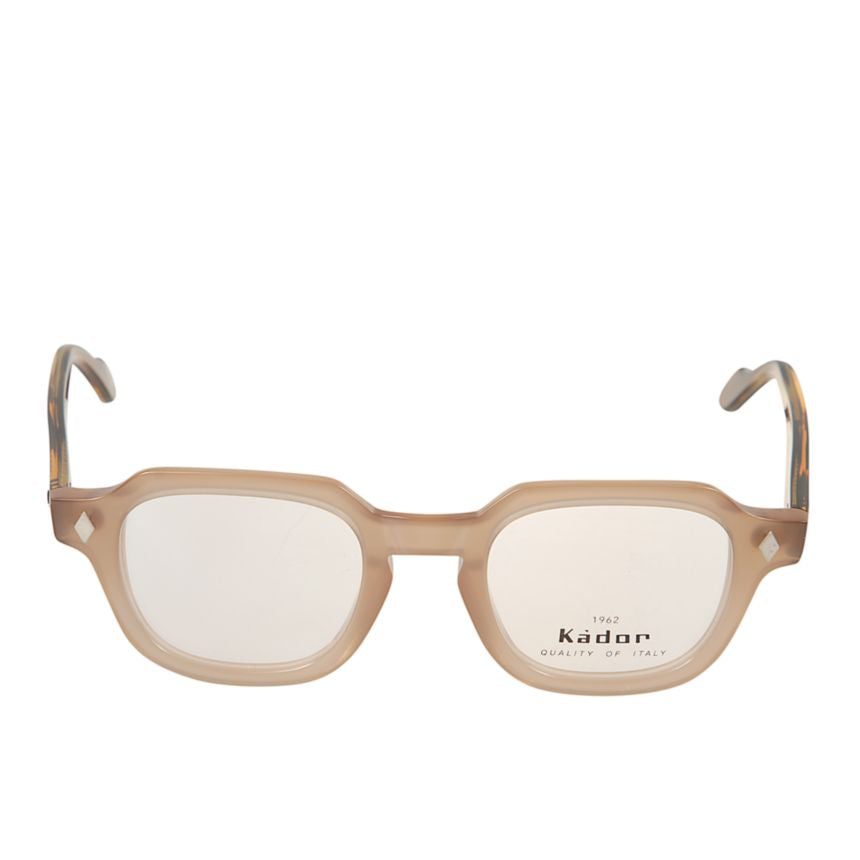 Turbot Rectangular Frame Eyeglasses with Tortoiseshell Temples