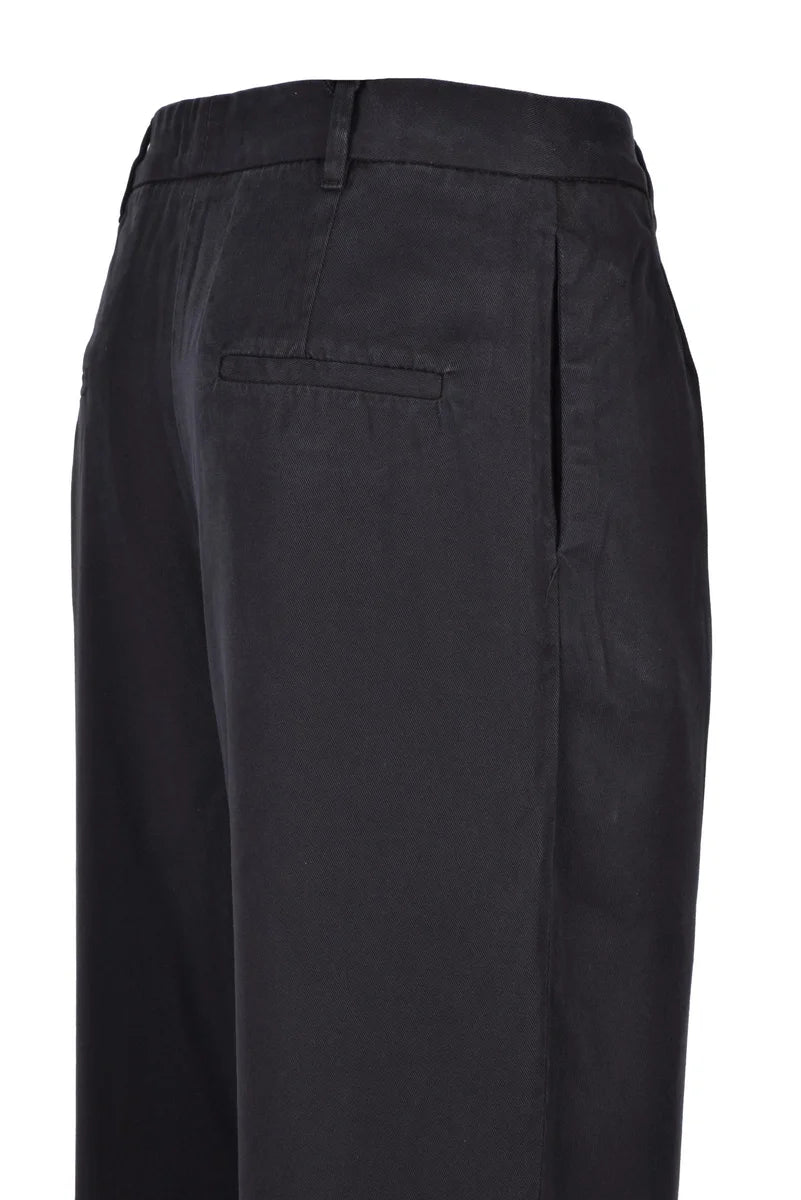 Straight-Leg Chino Pants with Cinched Waist