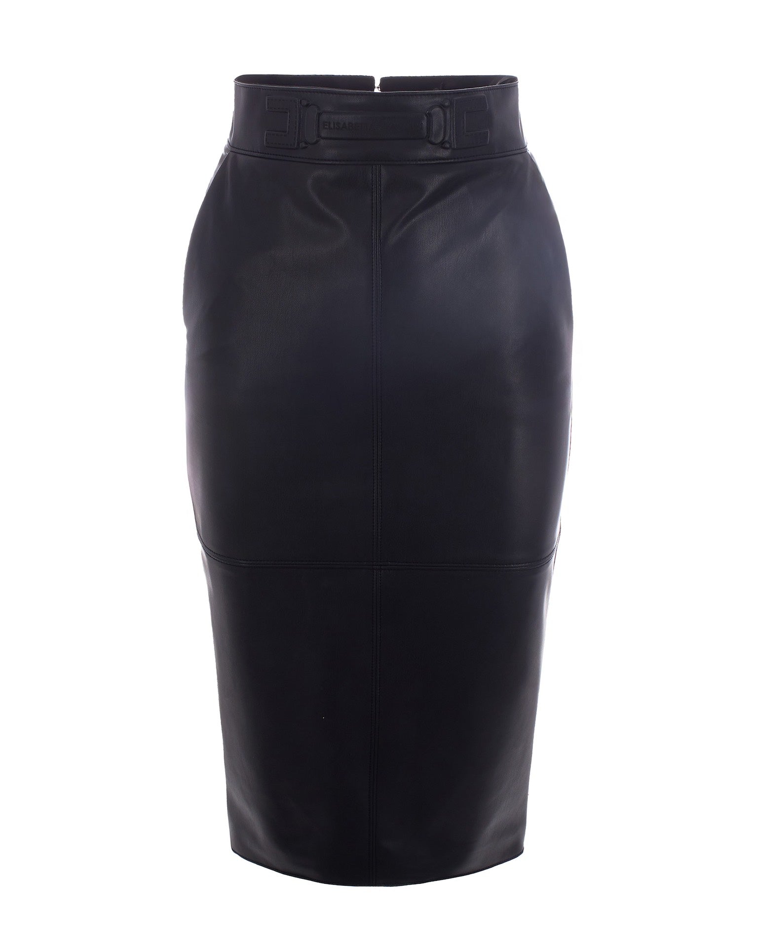 Black Nappa Leather Skirt