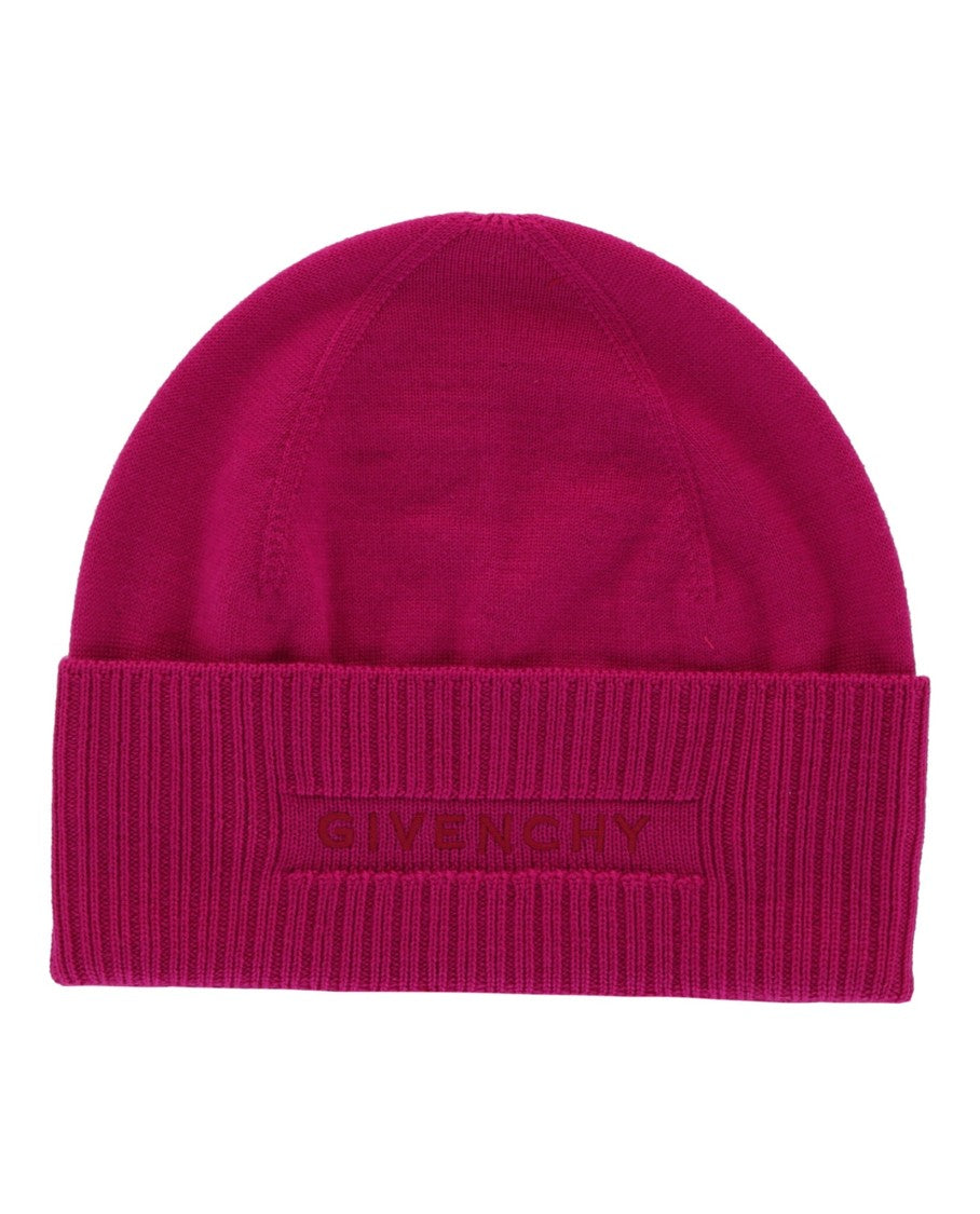 Ribbed Embroidered Logo Beanie
