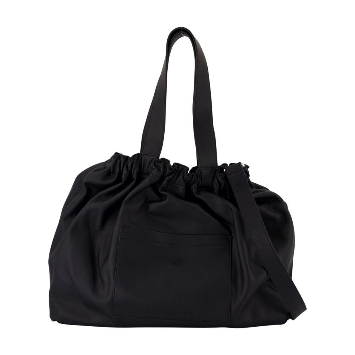 Spacious Leather Crossbody With Slouchy Silhouette