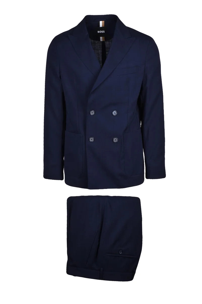 Men's Double-Breasted Suit - Blue