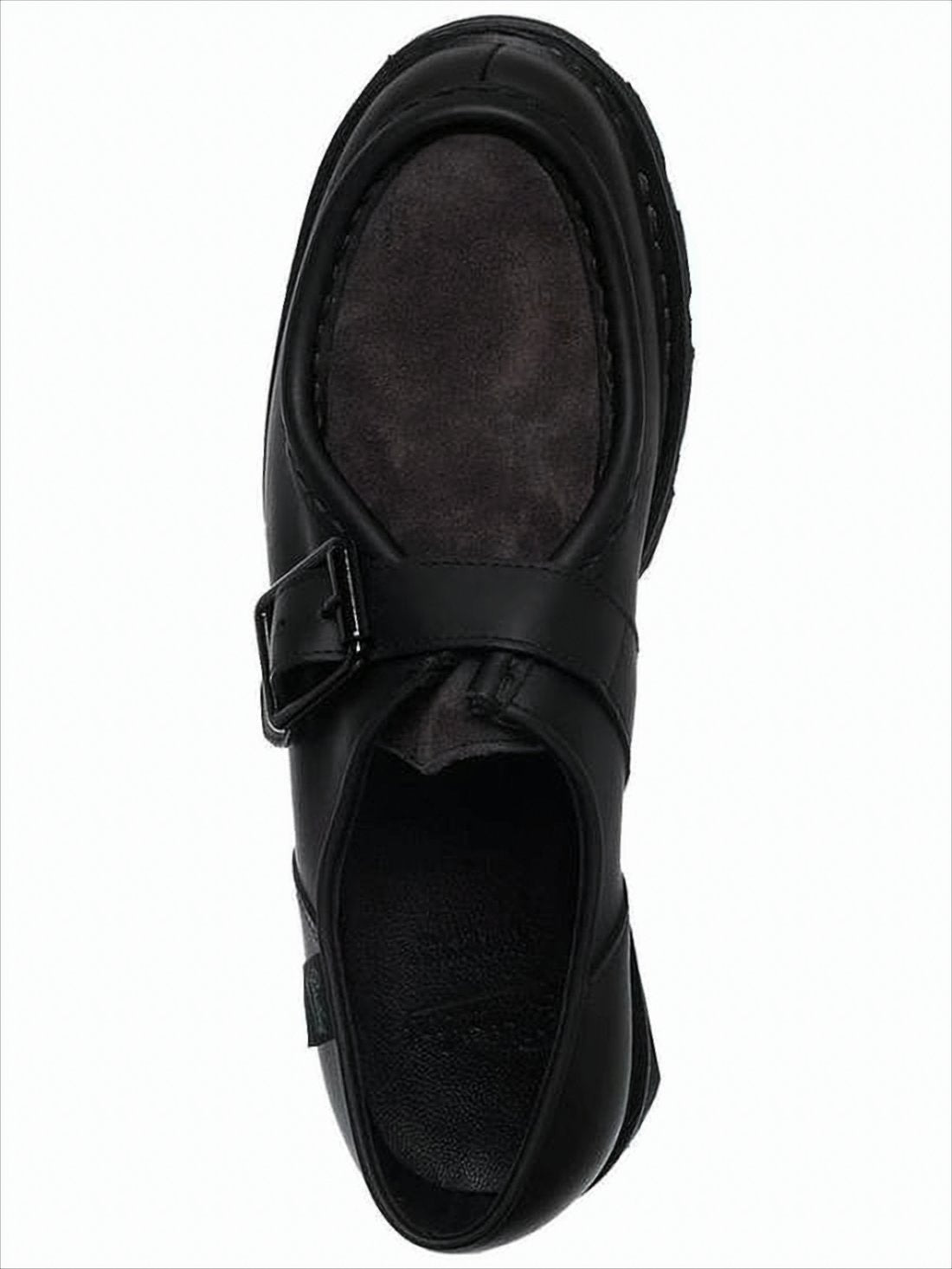 Smooth Leather Loafer with Suede Vamp