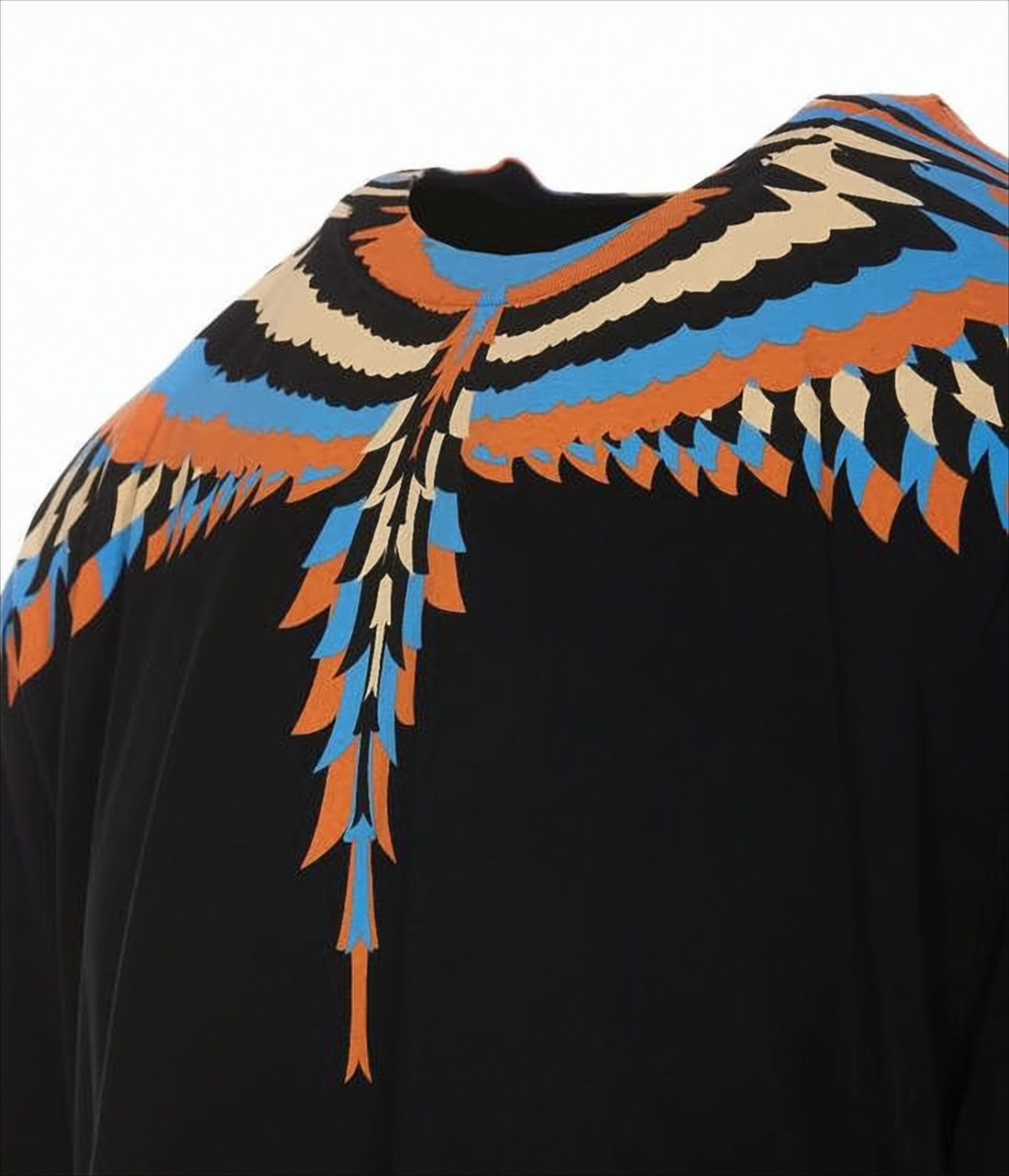 Short-Sleeve Graphic T-Shirt with Wing Motif