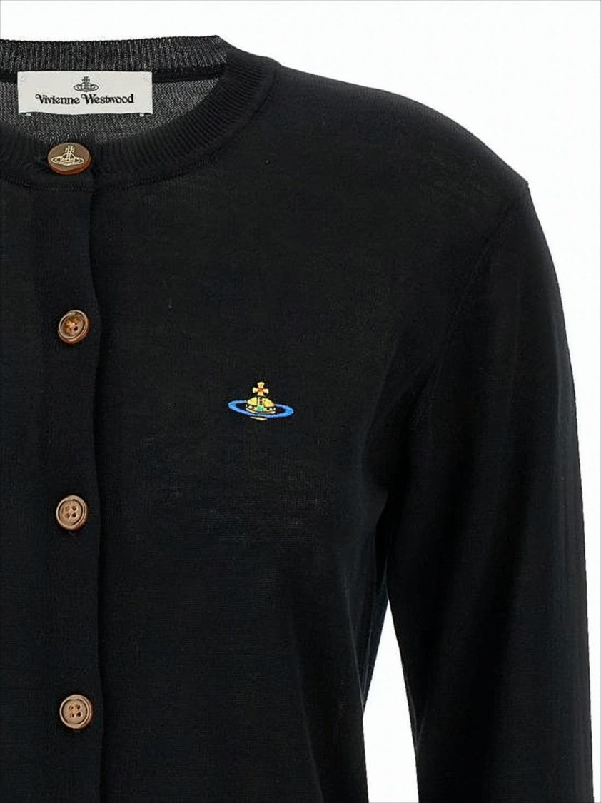 Classic Button-Down Cardigan with Wooden Buttons
