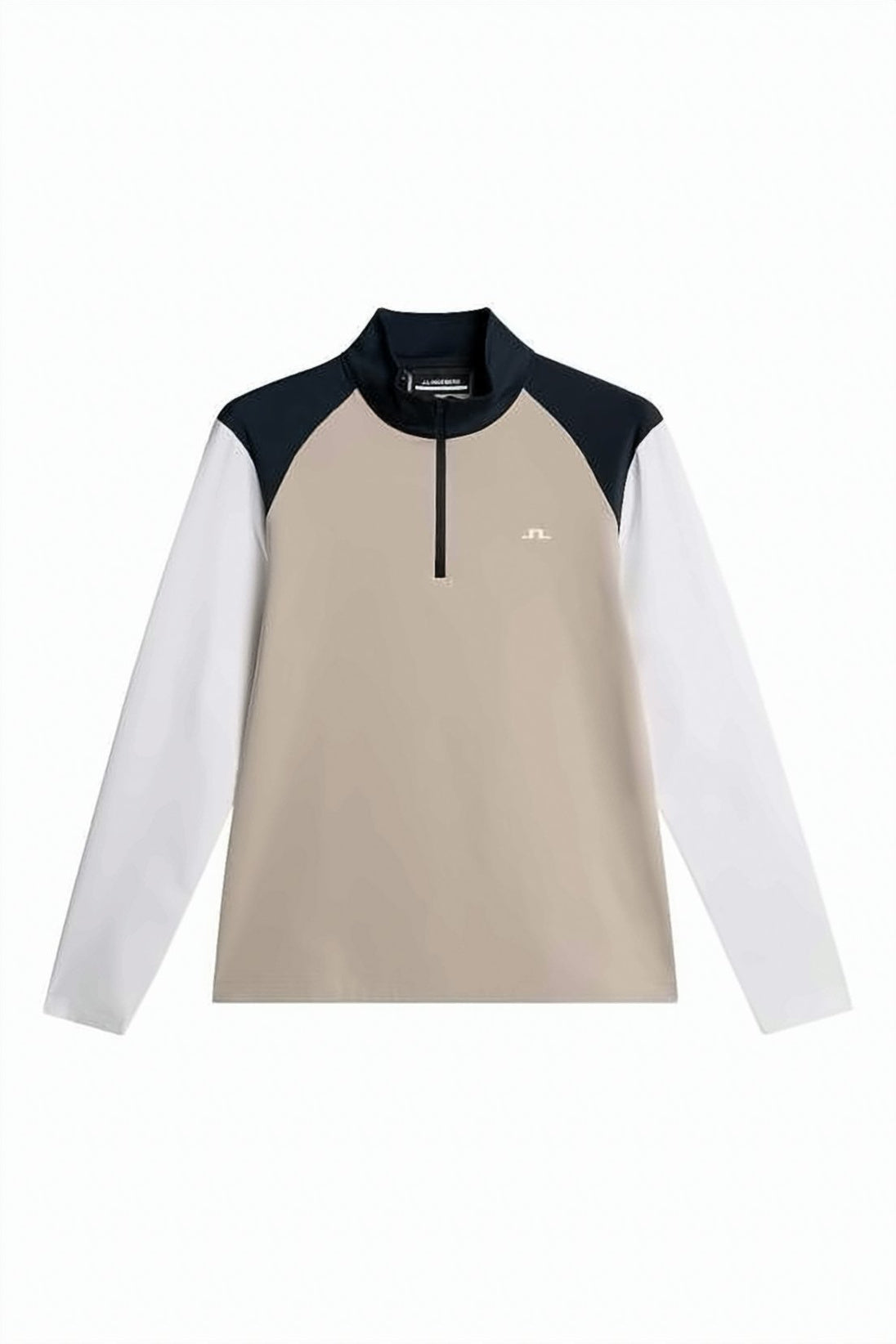 Color-Block Long-Sleeve Top With Modern Aesthetic