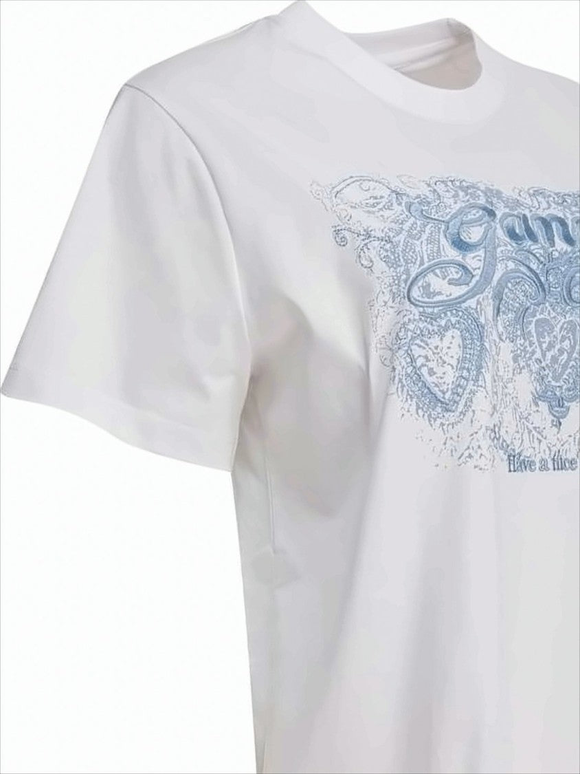 Relaxed Fit Short-Sleeved T-Shirt With Ornate Graphic Design