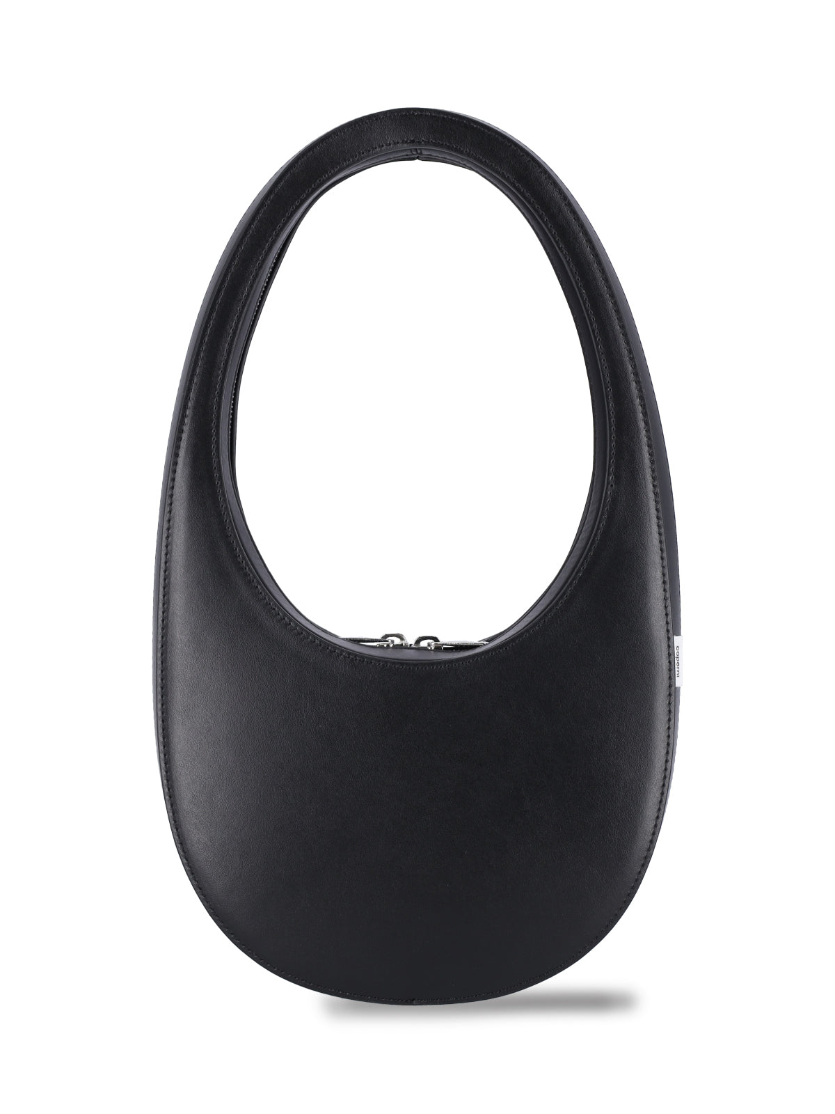 "Swipe" Shoulder Bag, In Black Leather