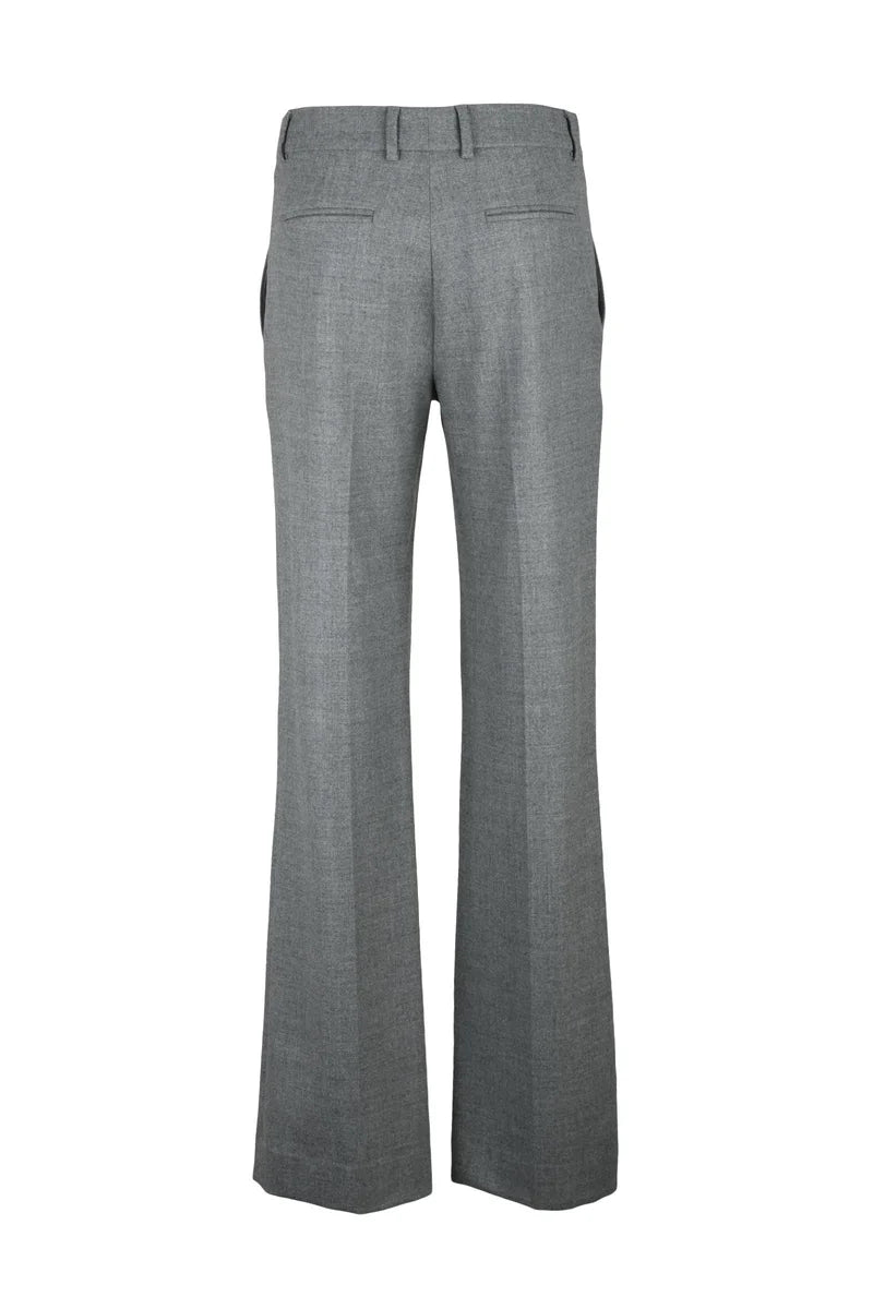 Straight Leg Pants Virgin Wool - Grey