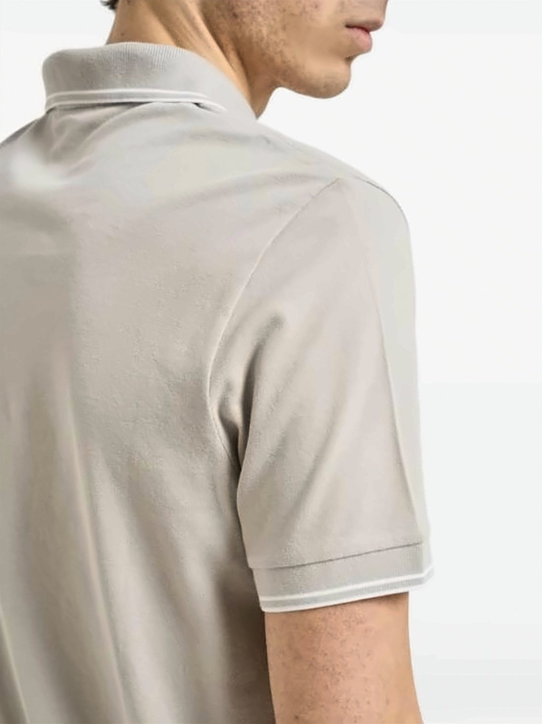 Short-Sleeve Polo Shirt with Traditional Collar