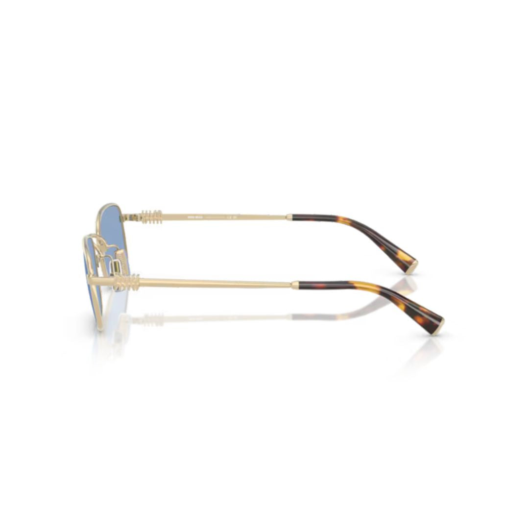0mu A53s Rectangular Gold-tone Metal Sunglasses