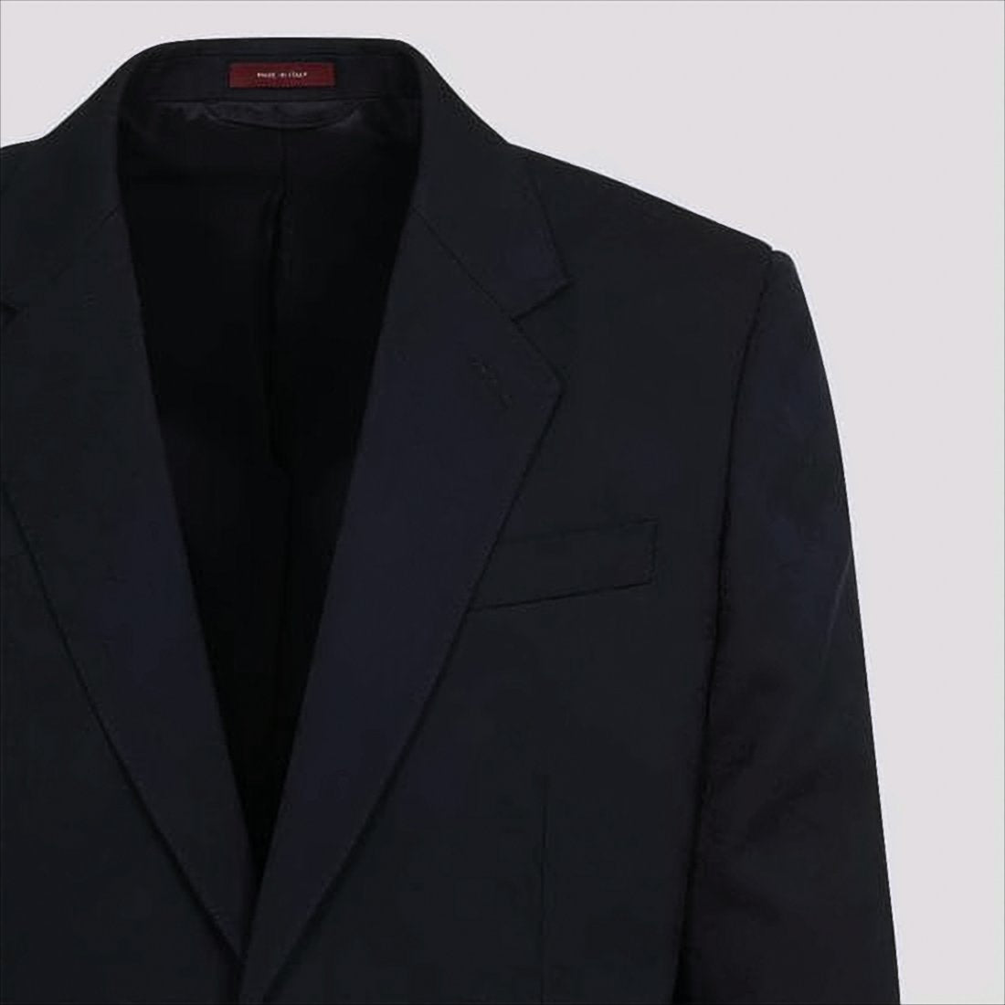Tailored Black Wool Suit Set