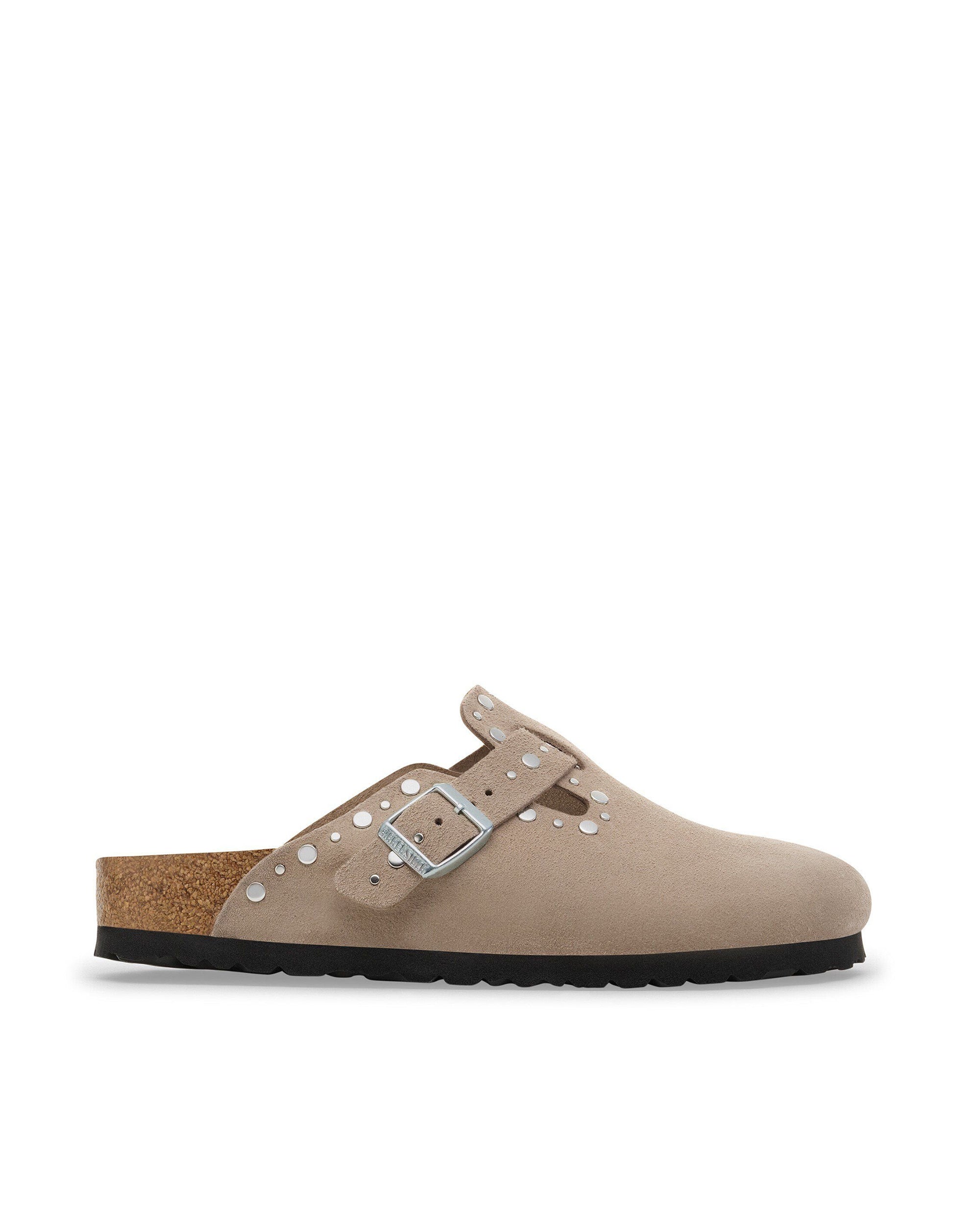 Taupe Boston Rivets Mules