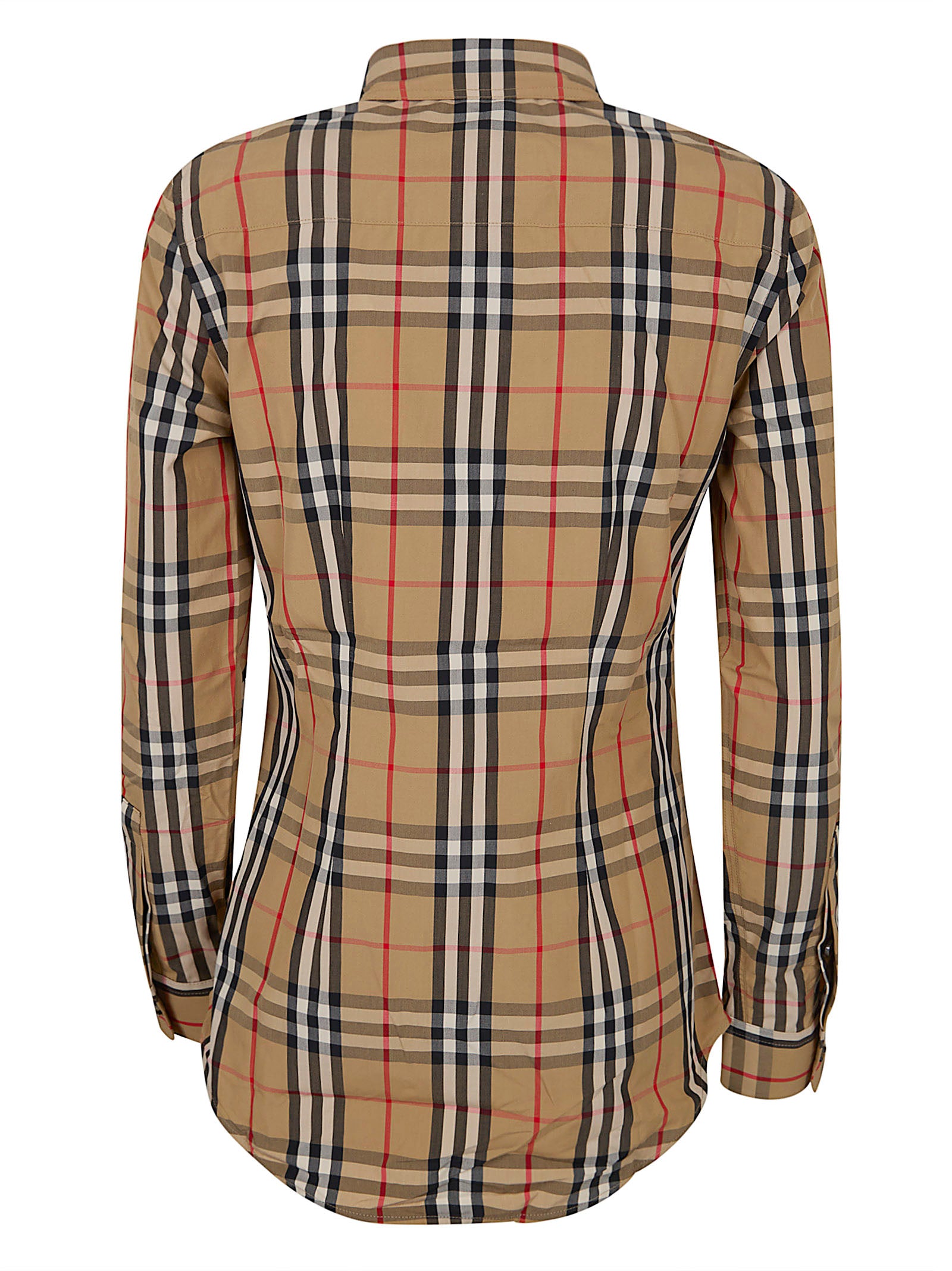 Fitted Long-Sleeve Button-Up Shirt