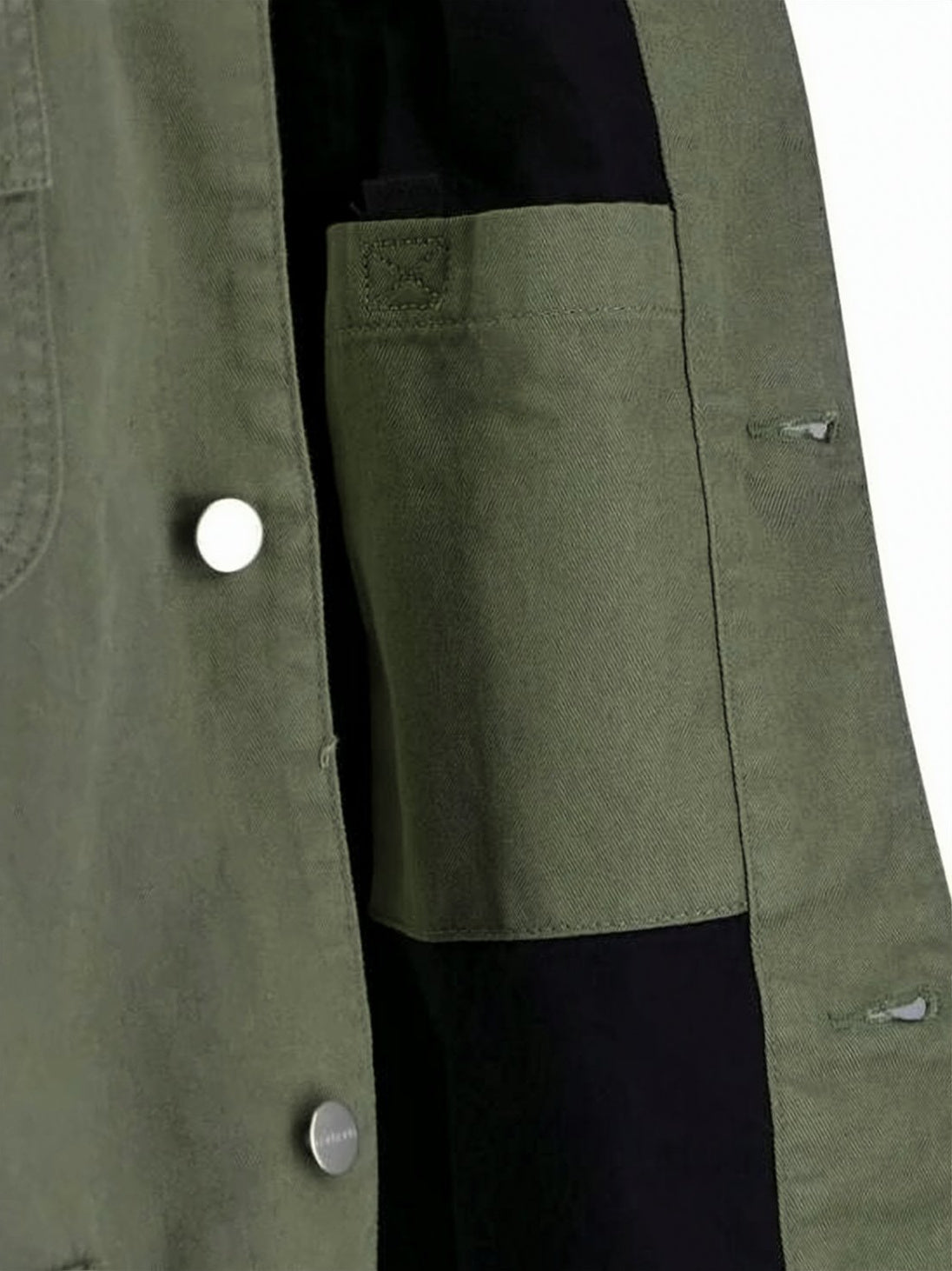 Boxy Cotton Jacket with Button-Up Front