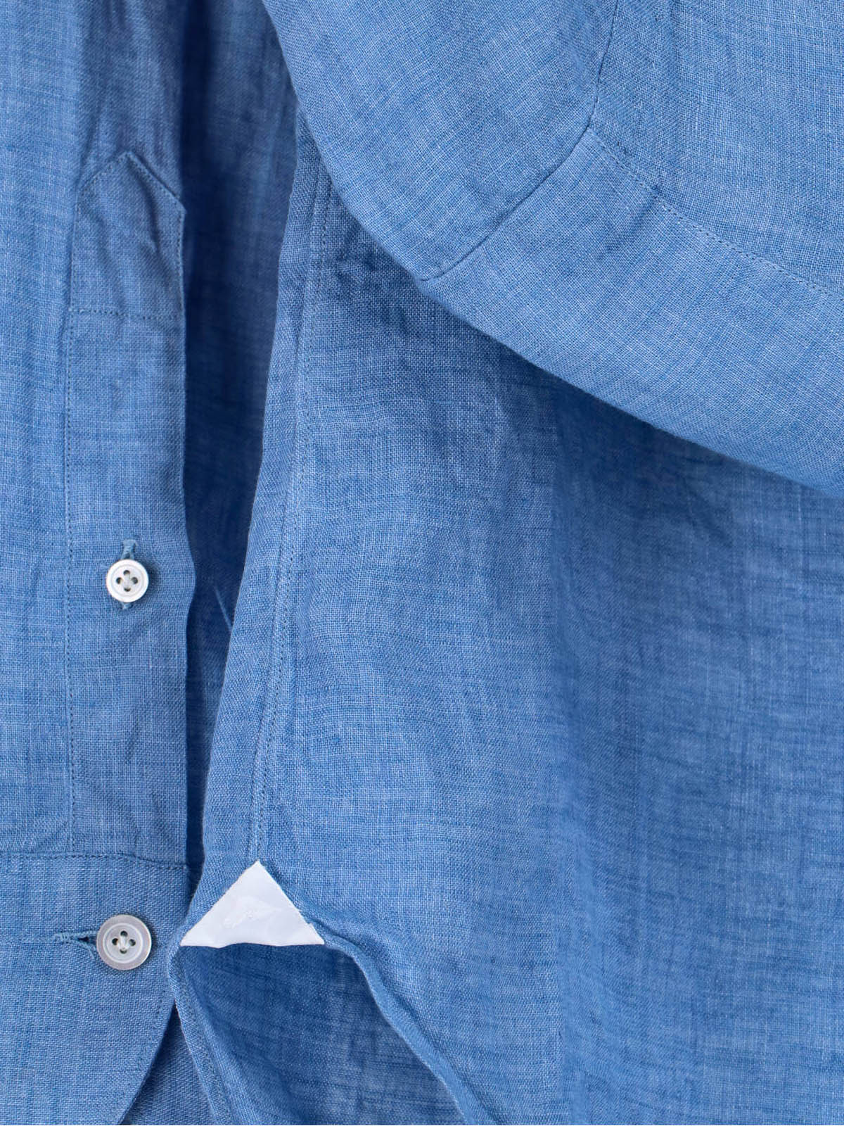 Light Blue Gaeta Linen Shirt