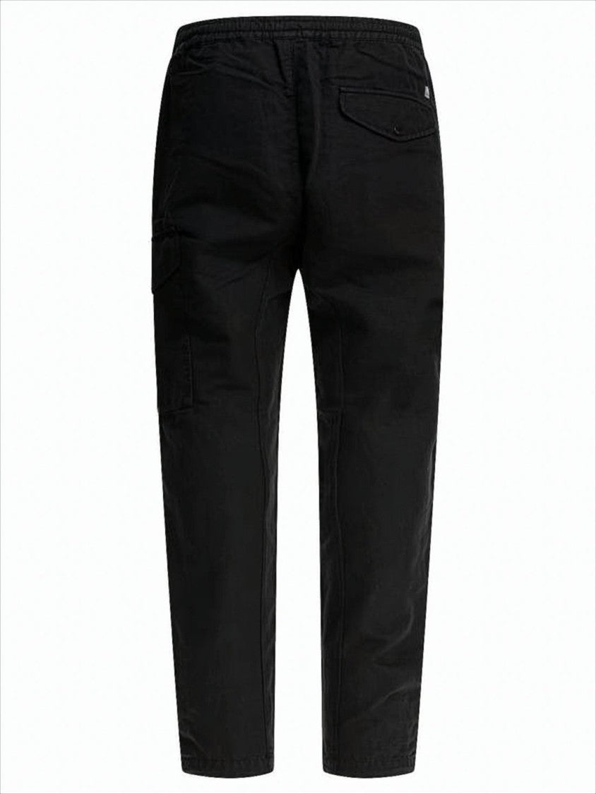 Relaxed Fit Straight Pants with Cargo Pocket Detail