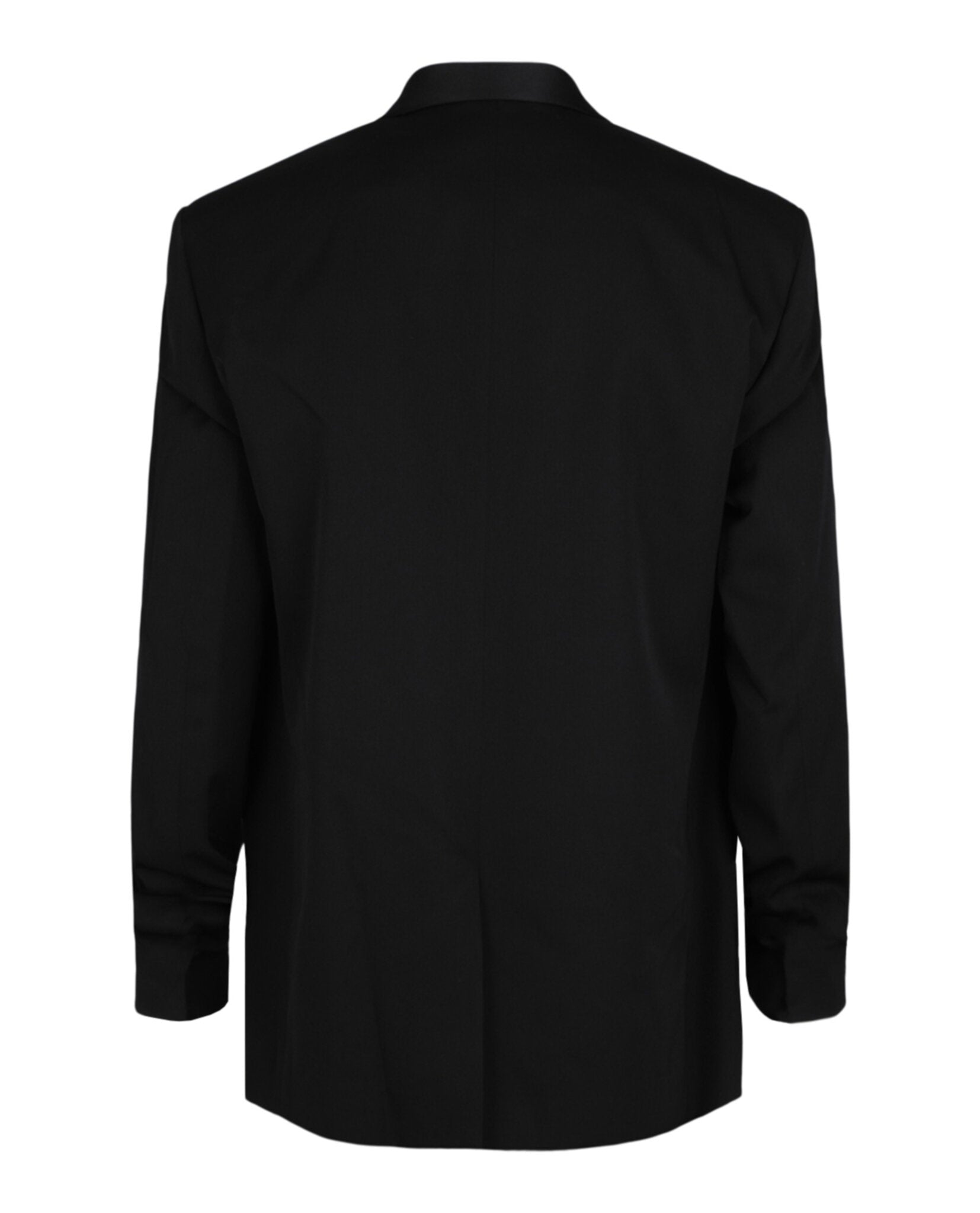 Jacket In Wool With Satin Shawl Lapel