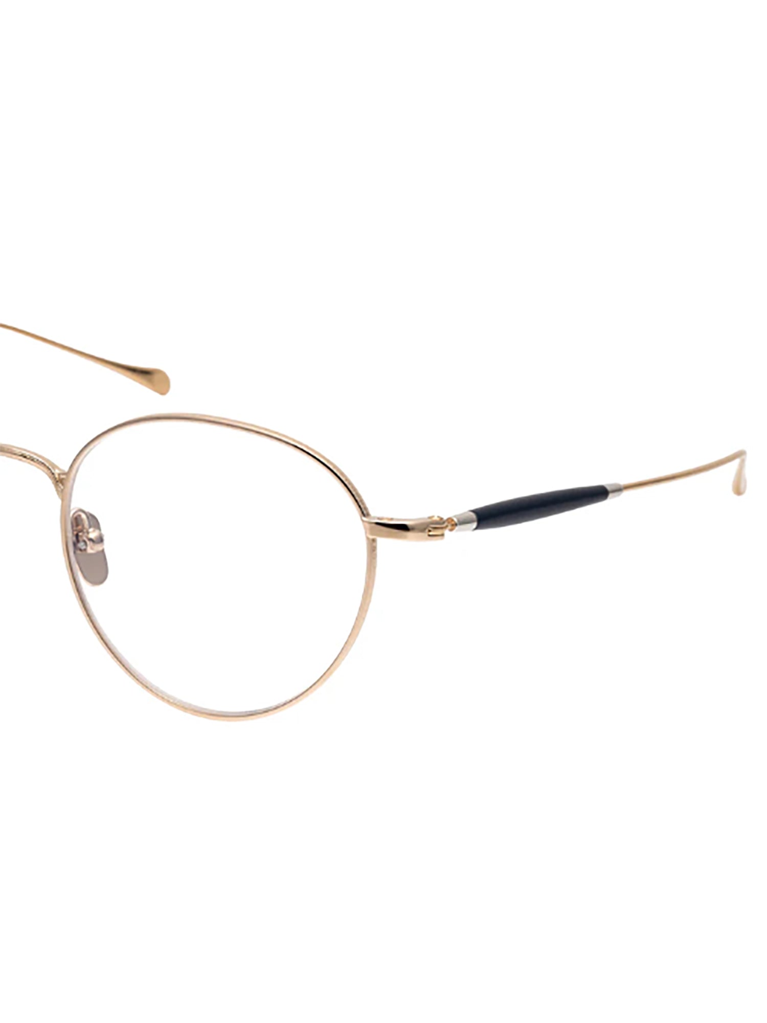 Oval Titanium Frame Eyeglasses With Adjustable Nose Pads