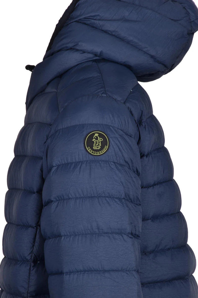 Nylon Down Jacket Zip Clip - Blue