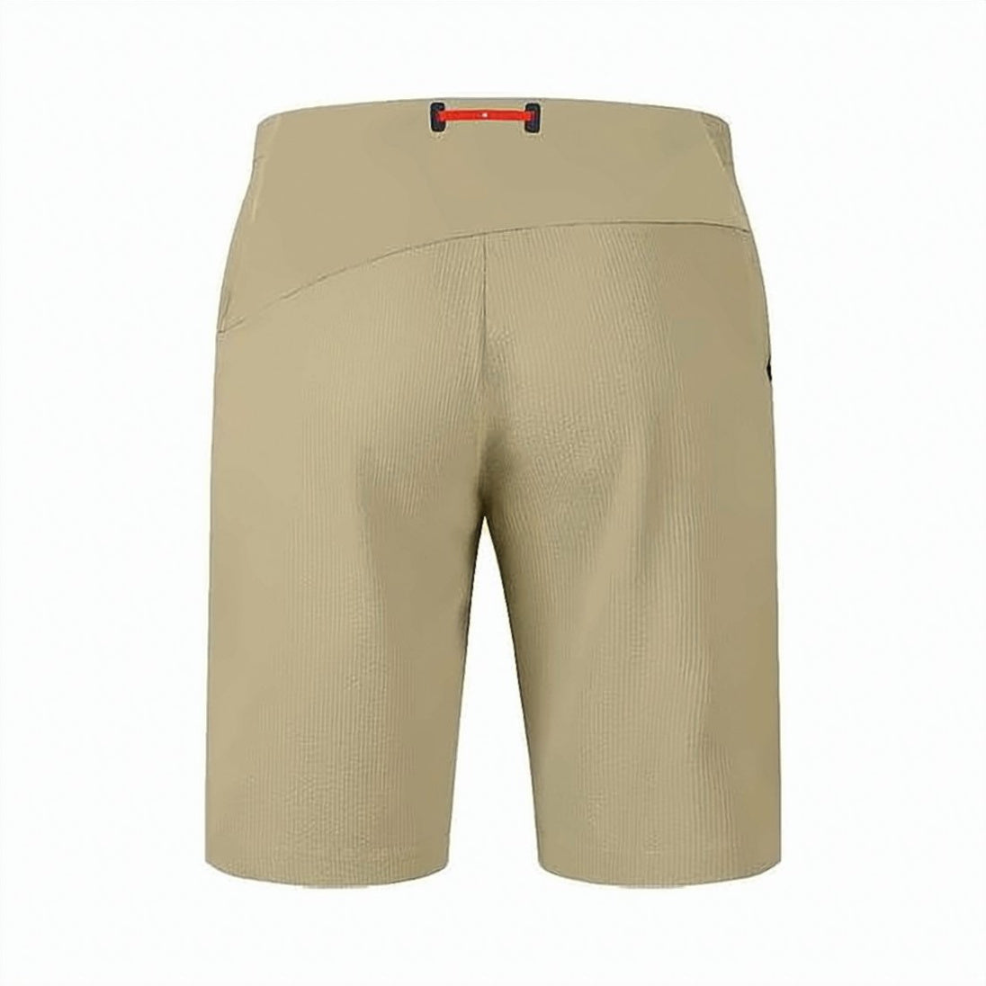 Streamlined Mid-Length Shorts with Textured Fabric Surface
