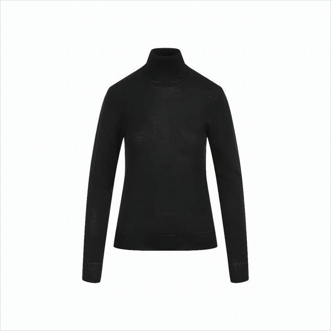 Fitted Turtleneck Sweater with Subtle Detailing