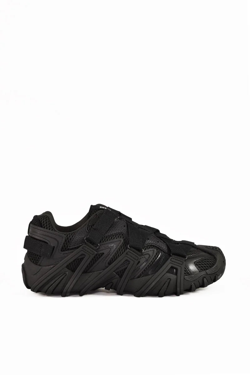 Leather/Rubber Sneakers - Black