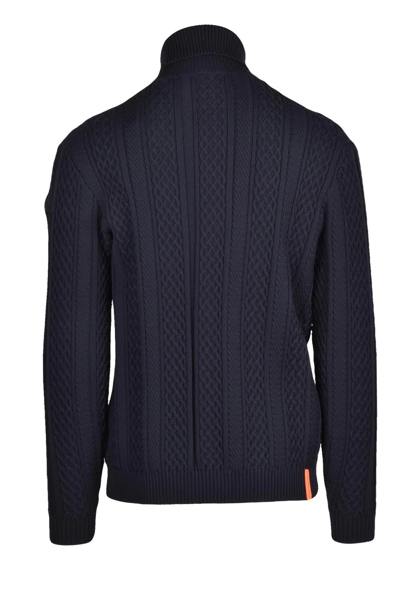 Slim Fit Turtleneck - Blue
