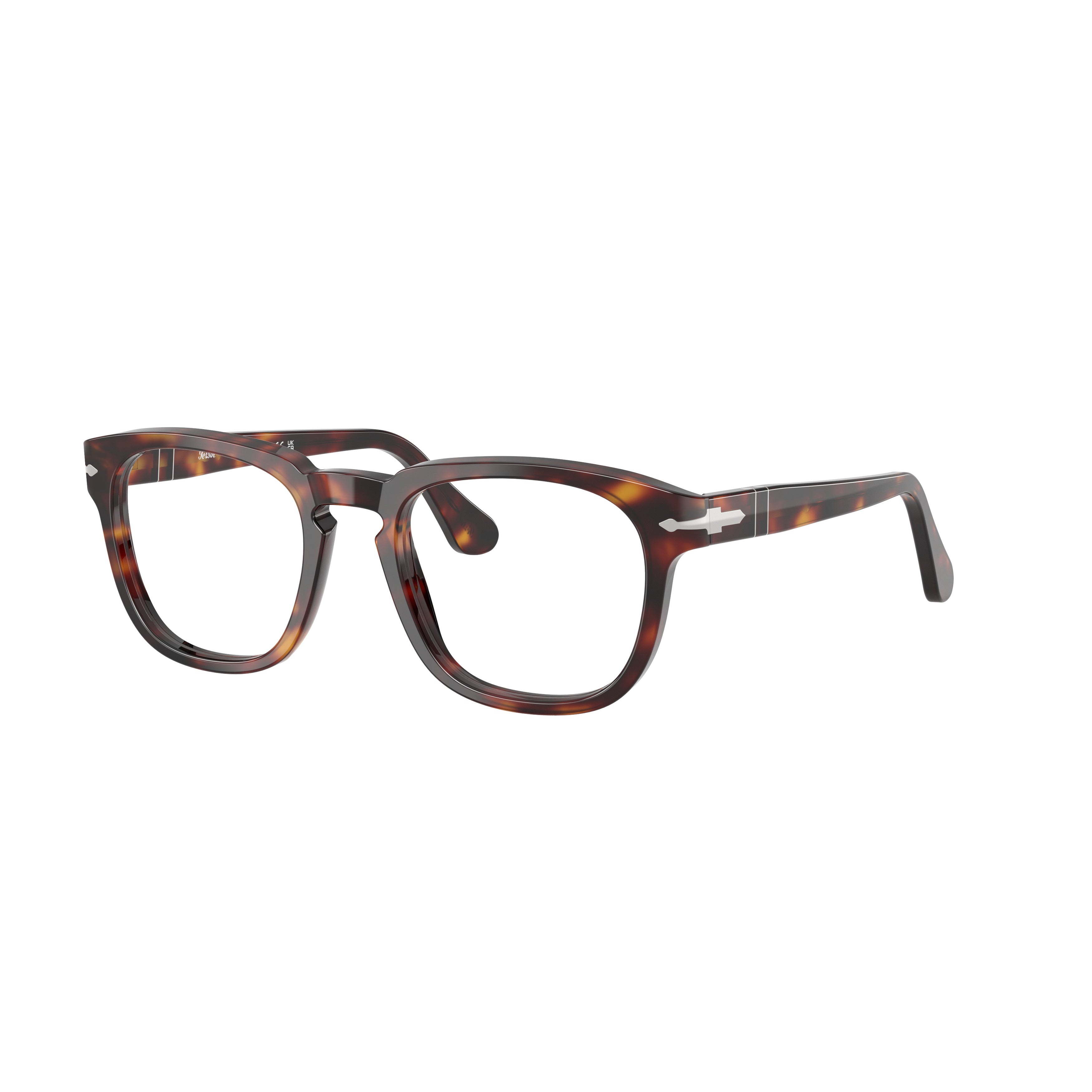 0po3376v Classic Square Acetate Eyeglasses with Tortoiseshell Pattern