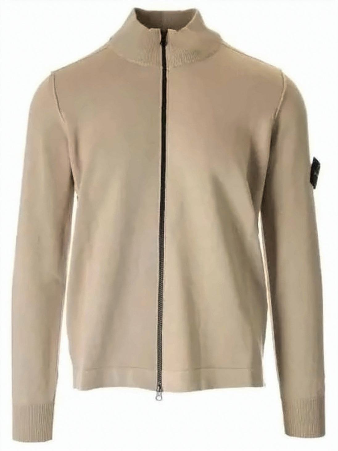 Zip-Up Jacket with High Collar