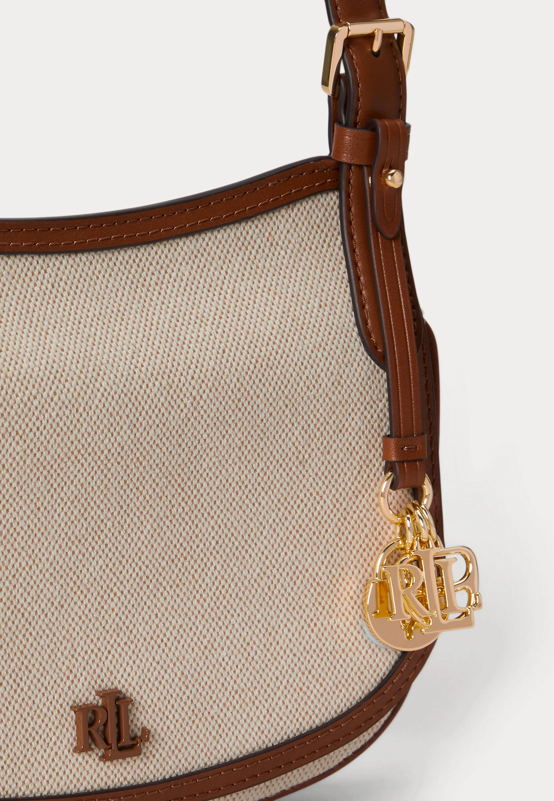 Structured Rectangular Shoulder Bag with Textured Fabric