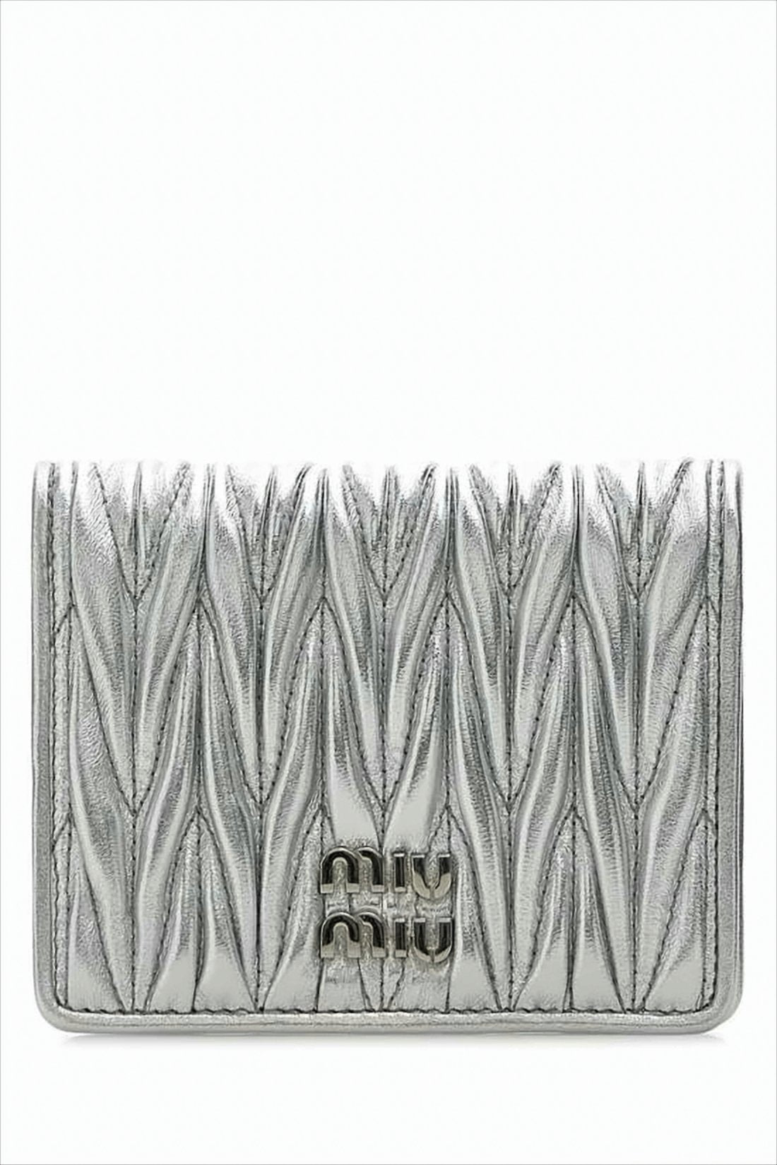 Compact Quilted Nappa Leather Wallet