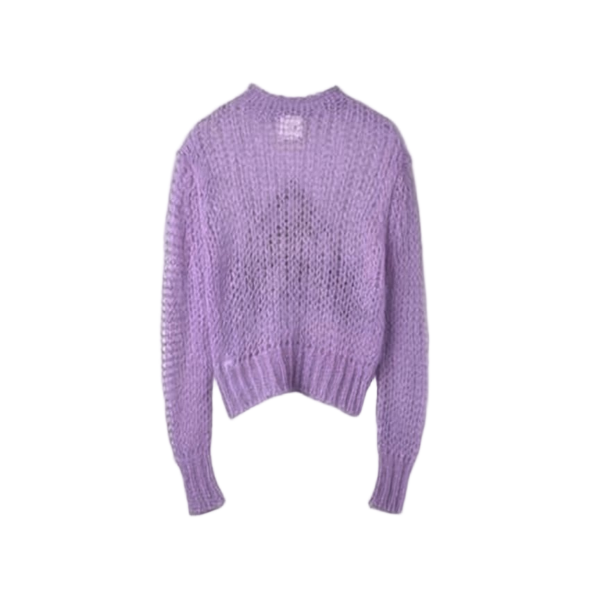 Light Purple Mohair Knit Sweater