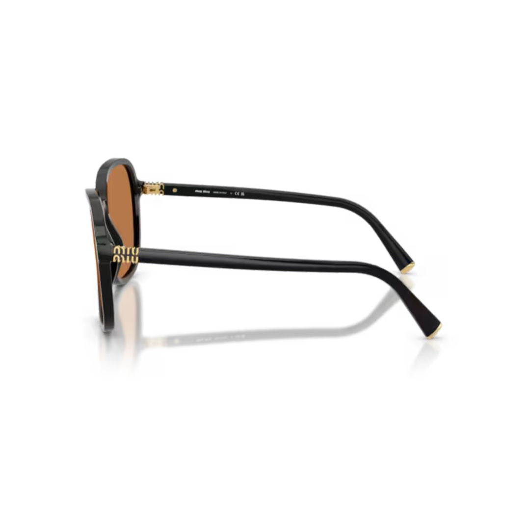 0mu B01s Oversized Square Black Acetate Sunglasses