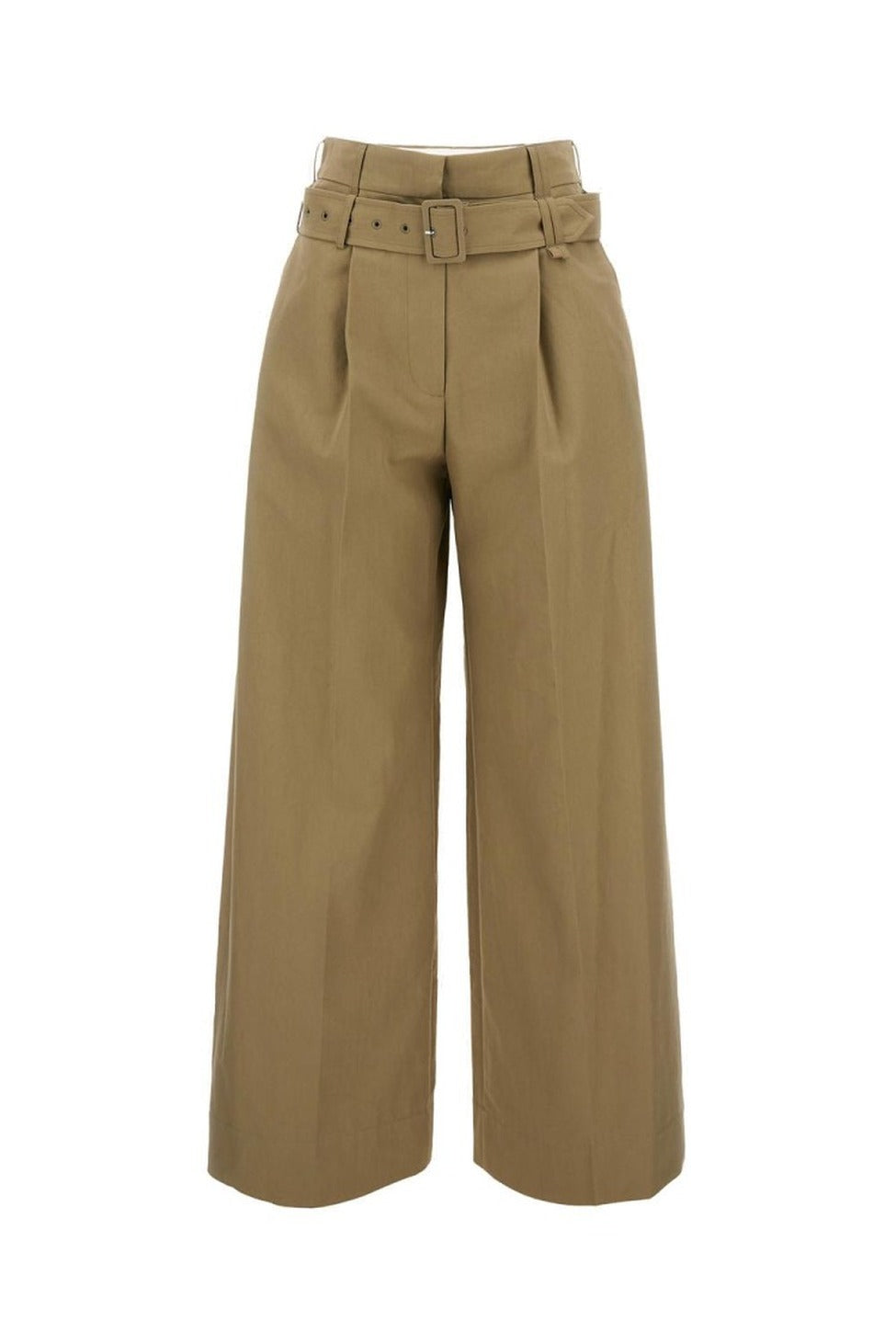 Pleated Wide-Leg Trousers
