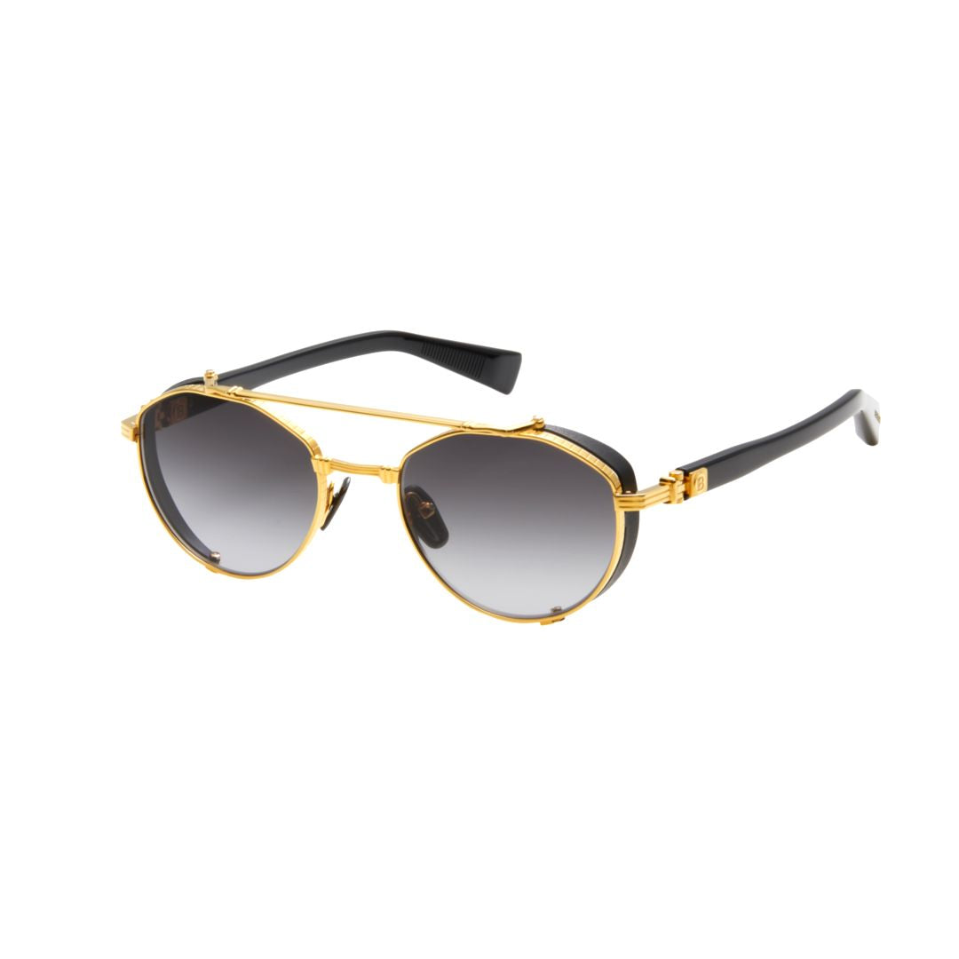 Brigade - Iv Aviator-Style Gradient Gray Sunglasses