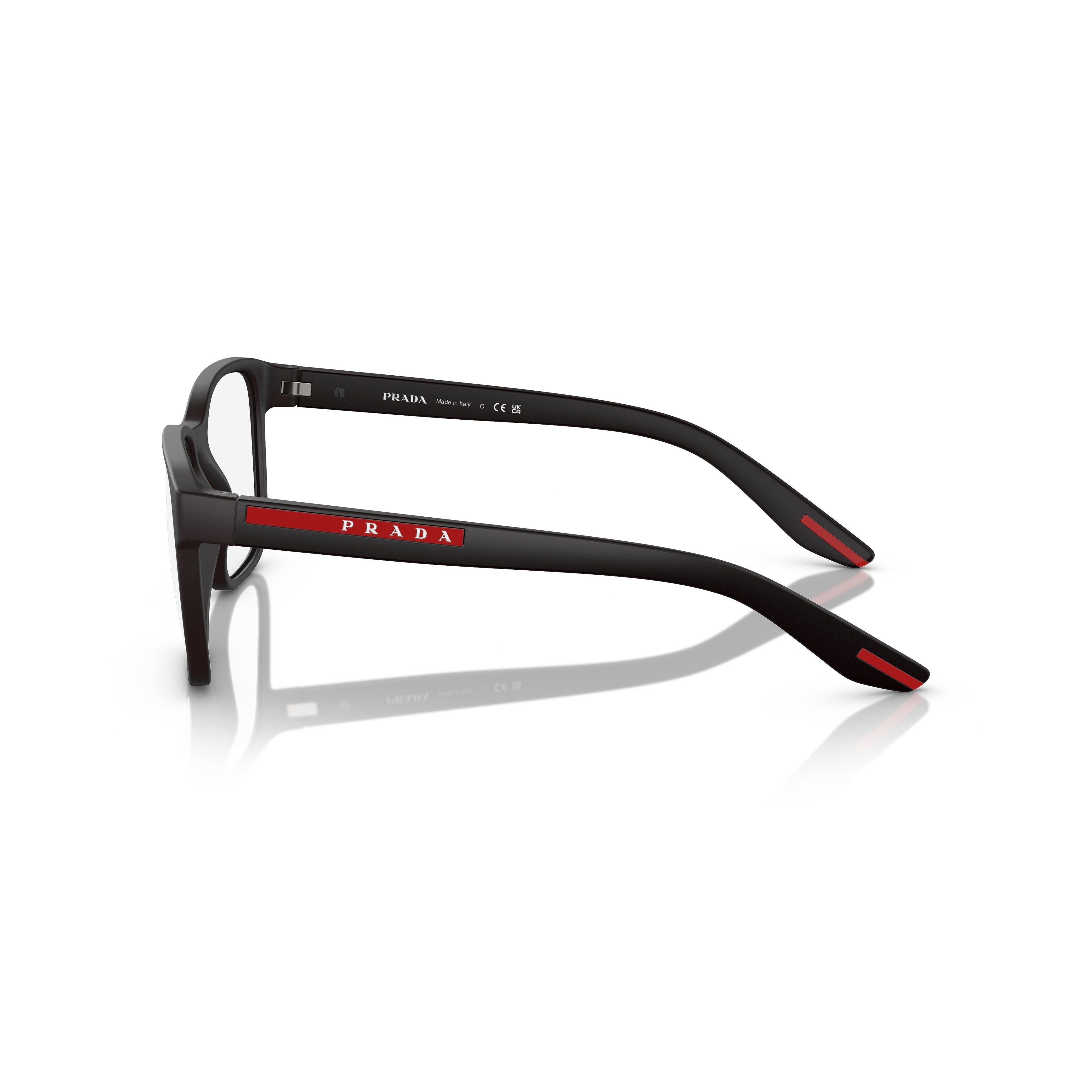 0ps 06pv Matte Black Rectangular Nylon Sunglasses