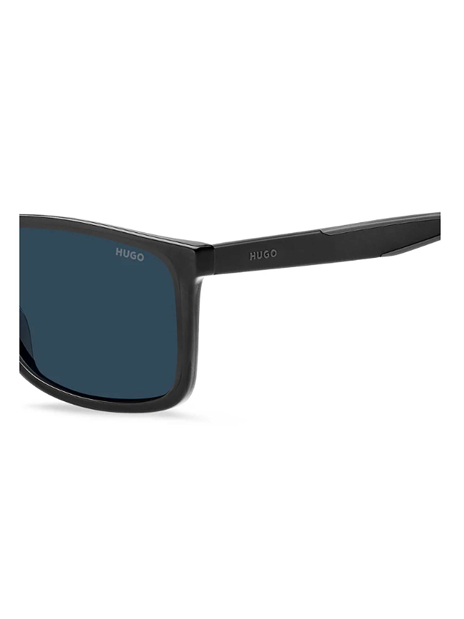 Bold Rectangular Frame Sunglasses with Tapered Arms
