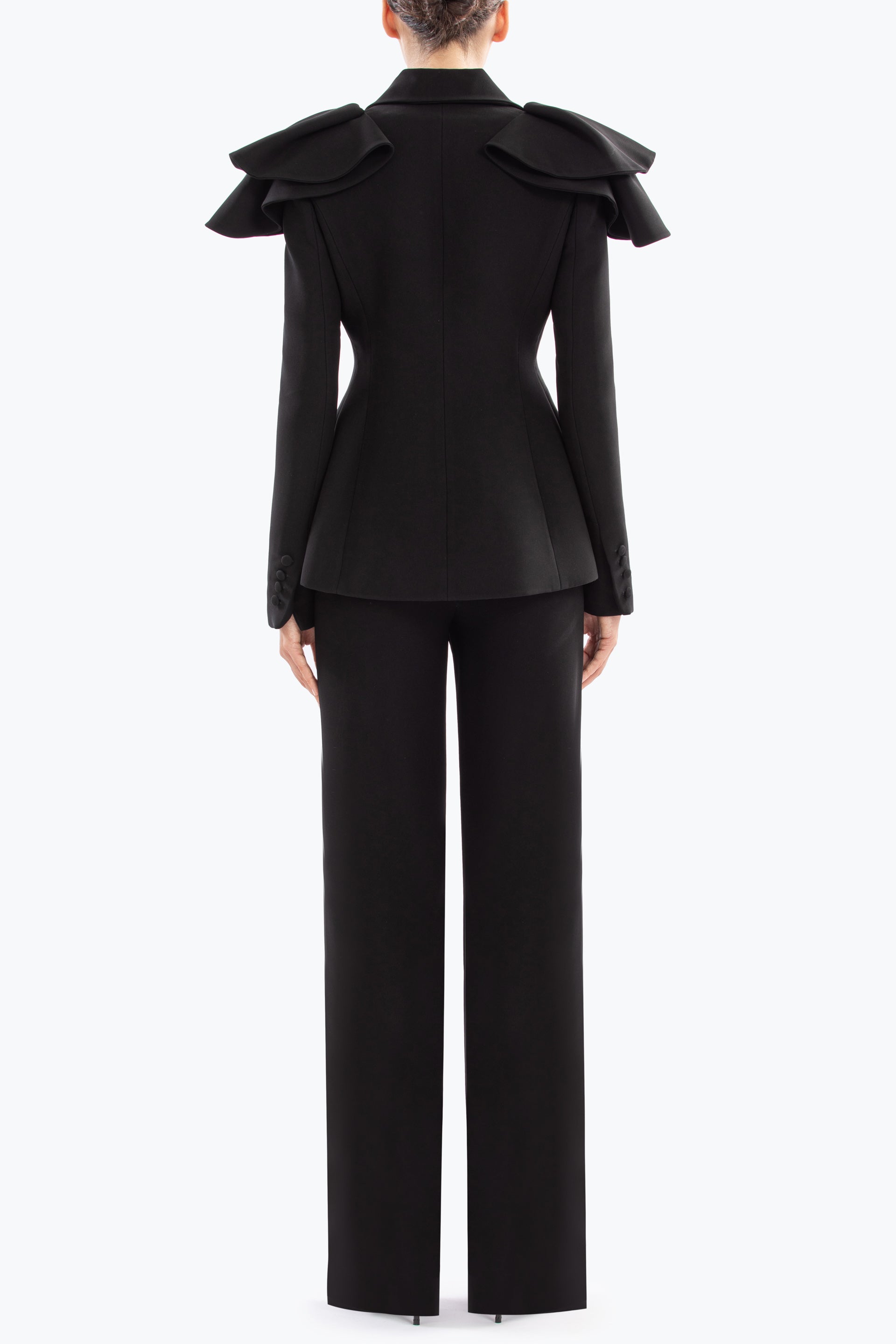 Ruffled Tailored Jacket