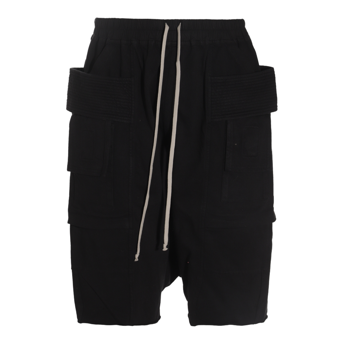 Mid-Thigh Black Shorts with Clean Silhouette