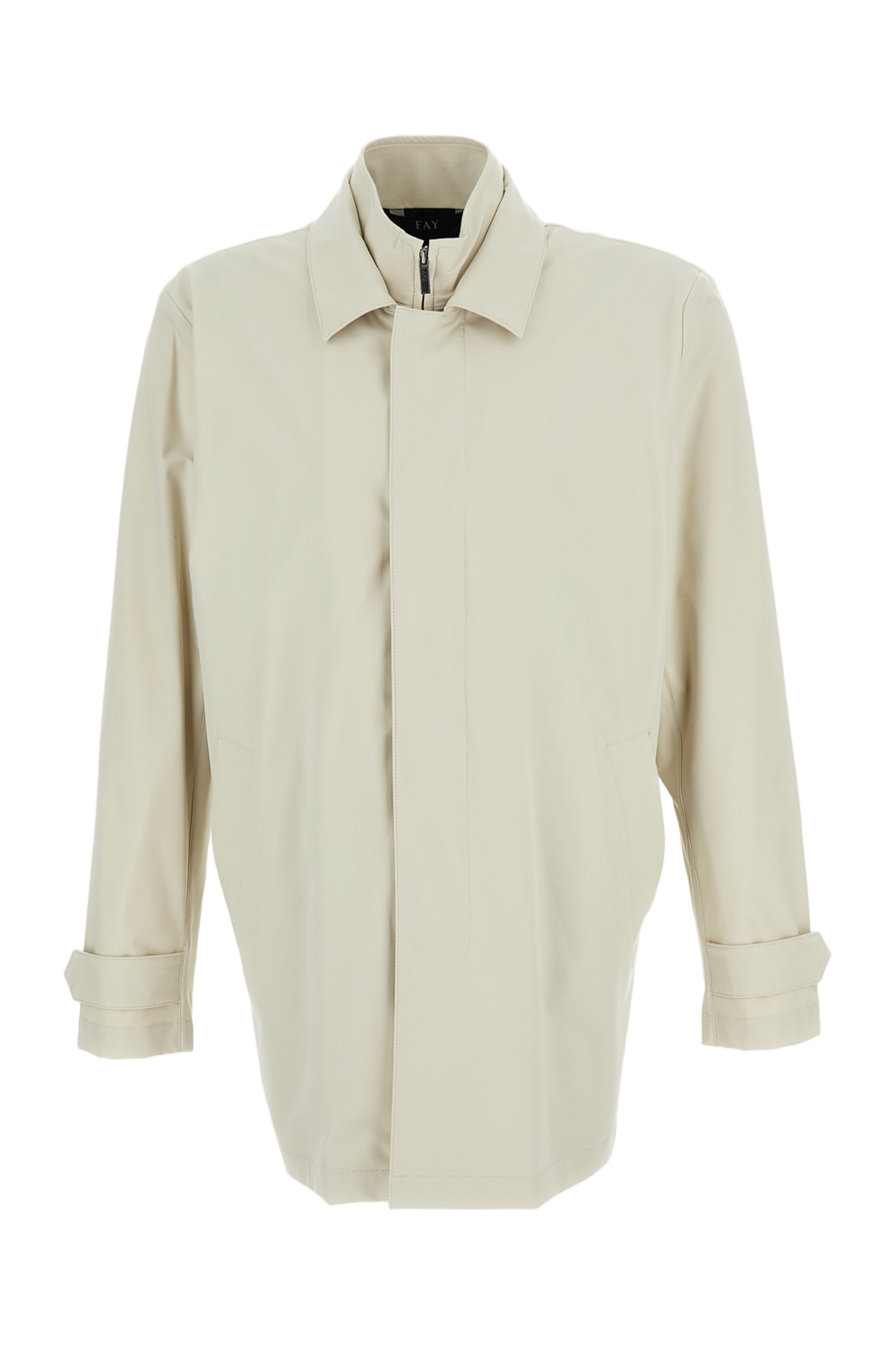 Structured Beige Jacket with Minimalist Design