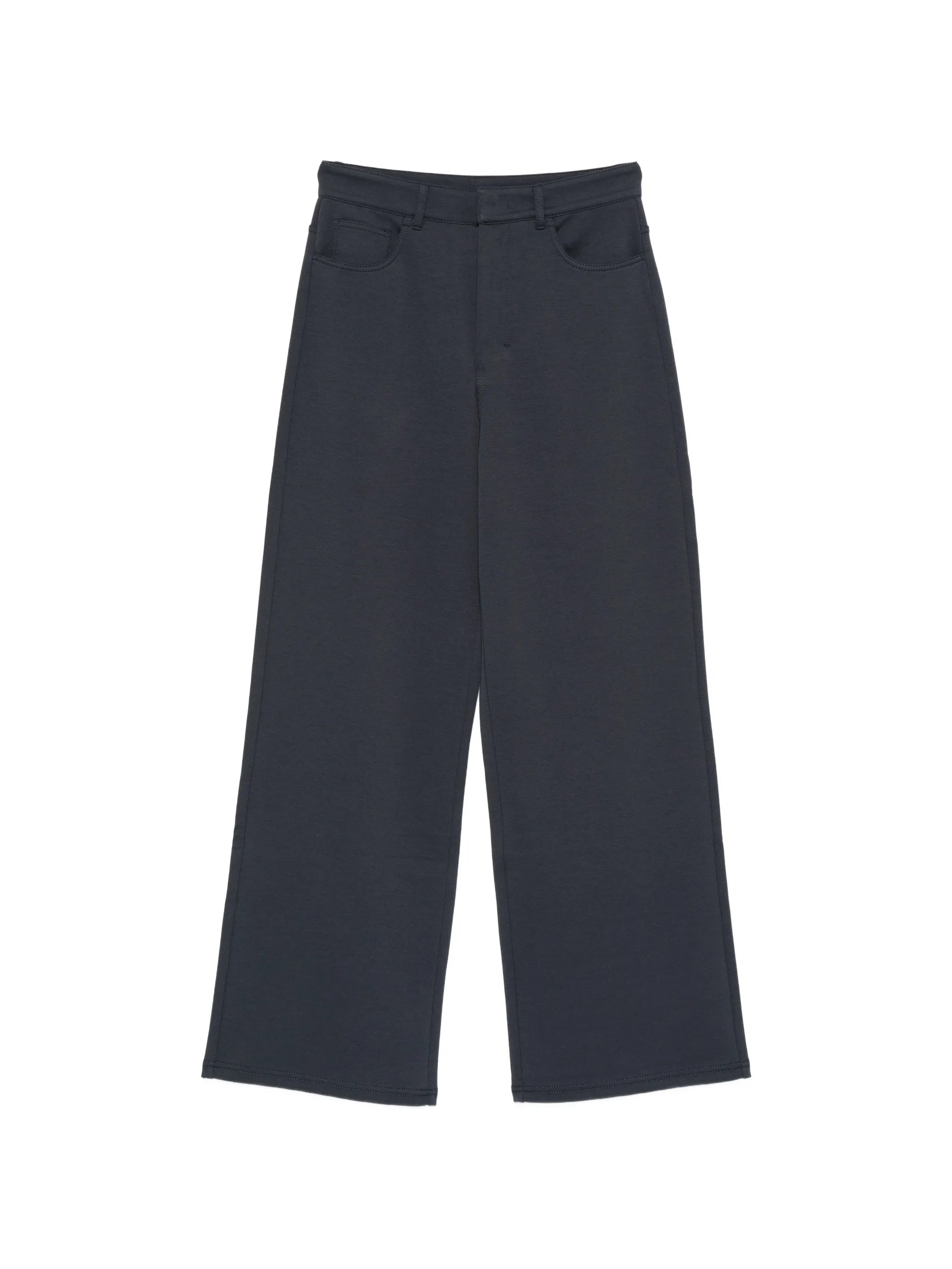 Black Smmbrioso Wide-Leg High-Waist Pants