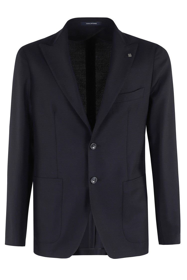 Diagonal Wool Jacket