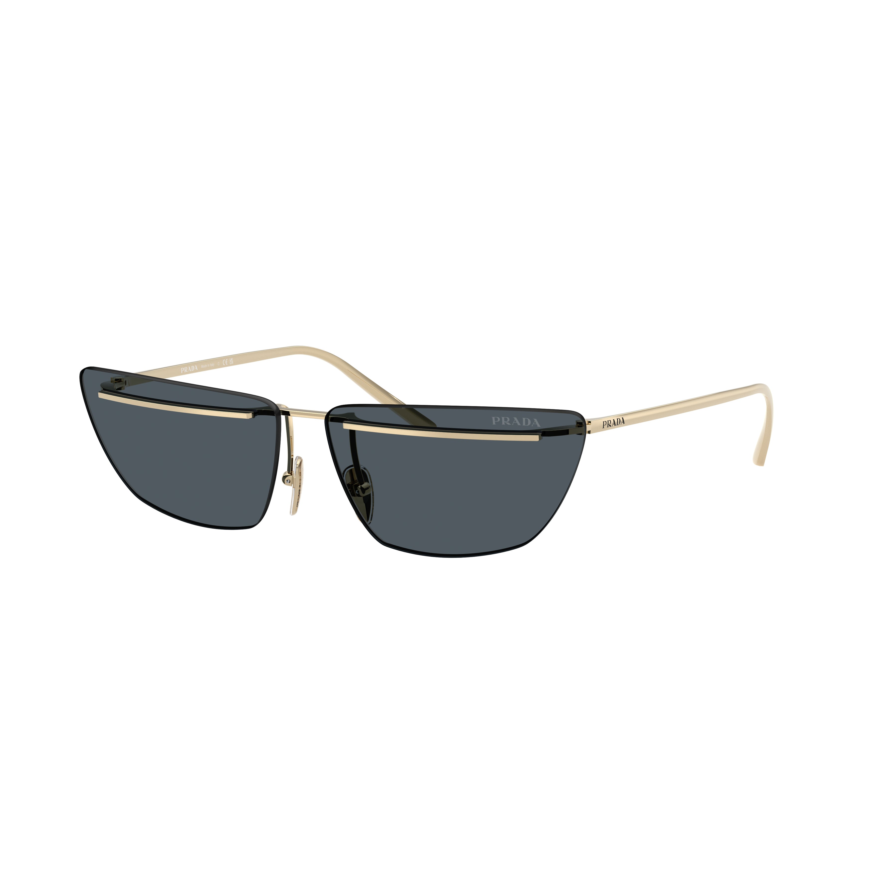 0pr C52s Angular Metal Frame Sunglasses