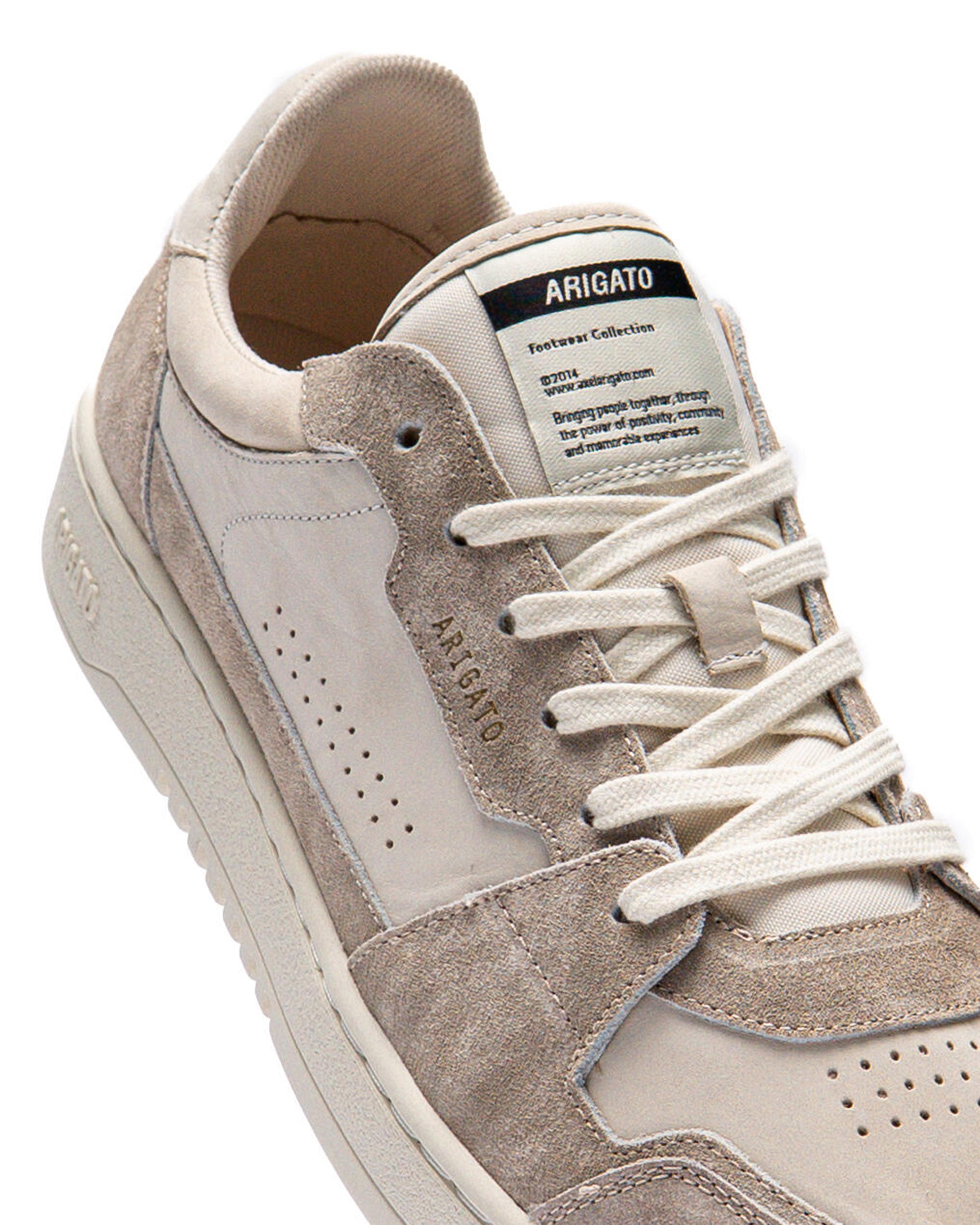 Off White Taupe Dice Lo Sneakers