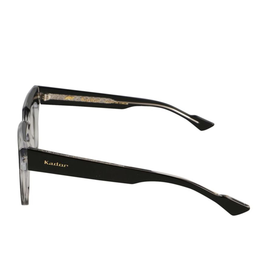 Tanya Glossy Black Square Frame Sunglasses