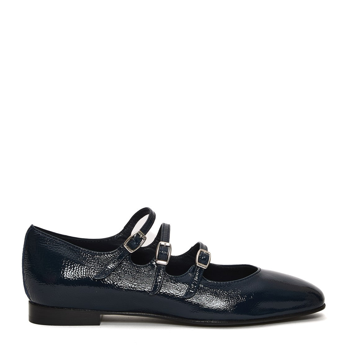 Mary Jane Vernice Blue Tacco 20 Mm