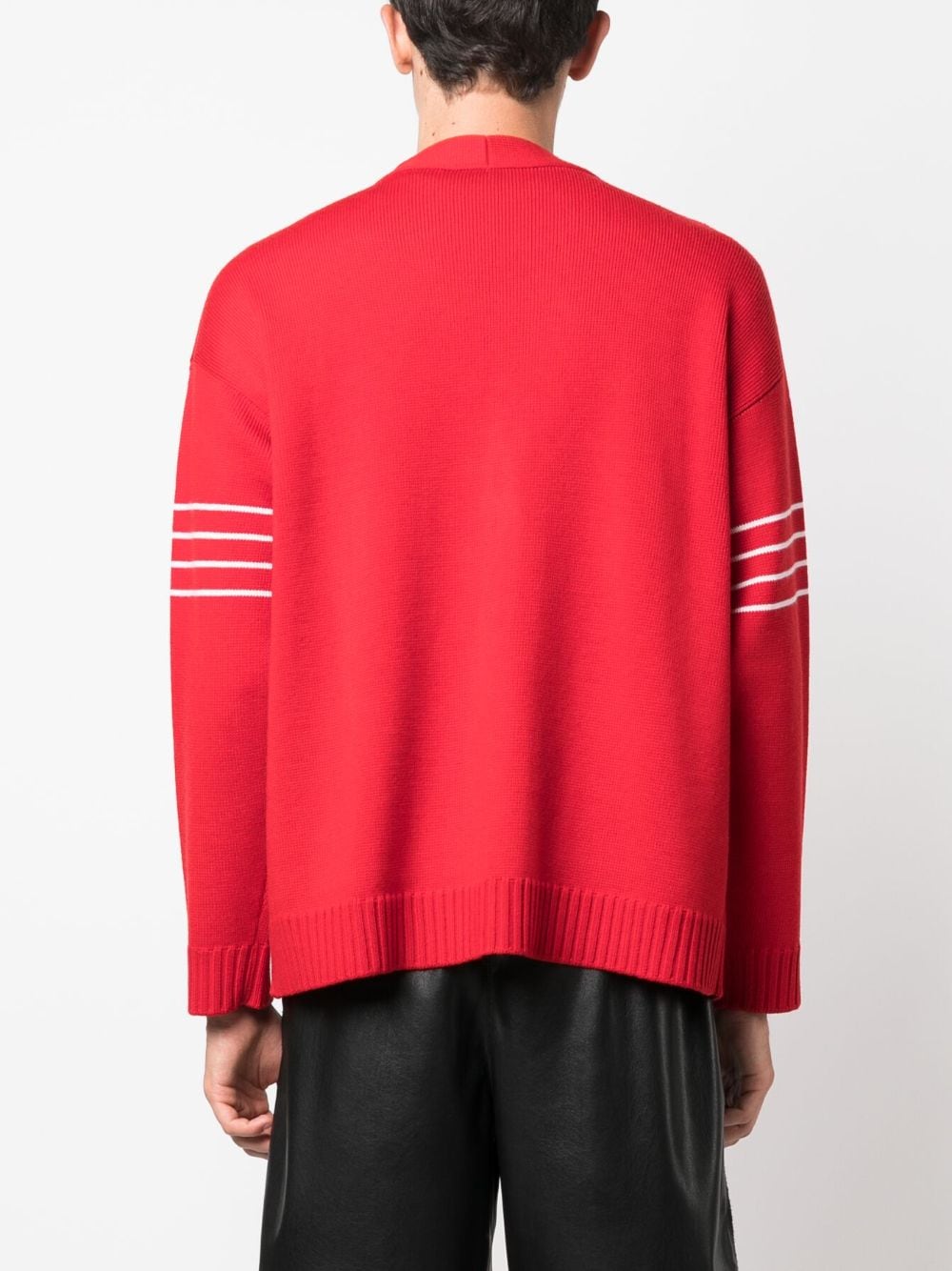 VLogo-Patch Wool Cardigan