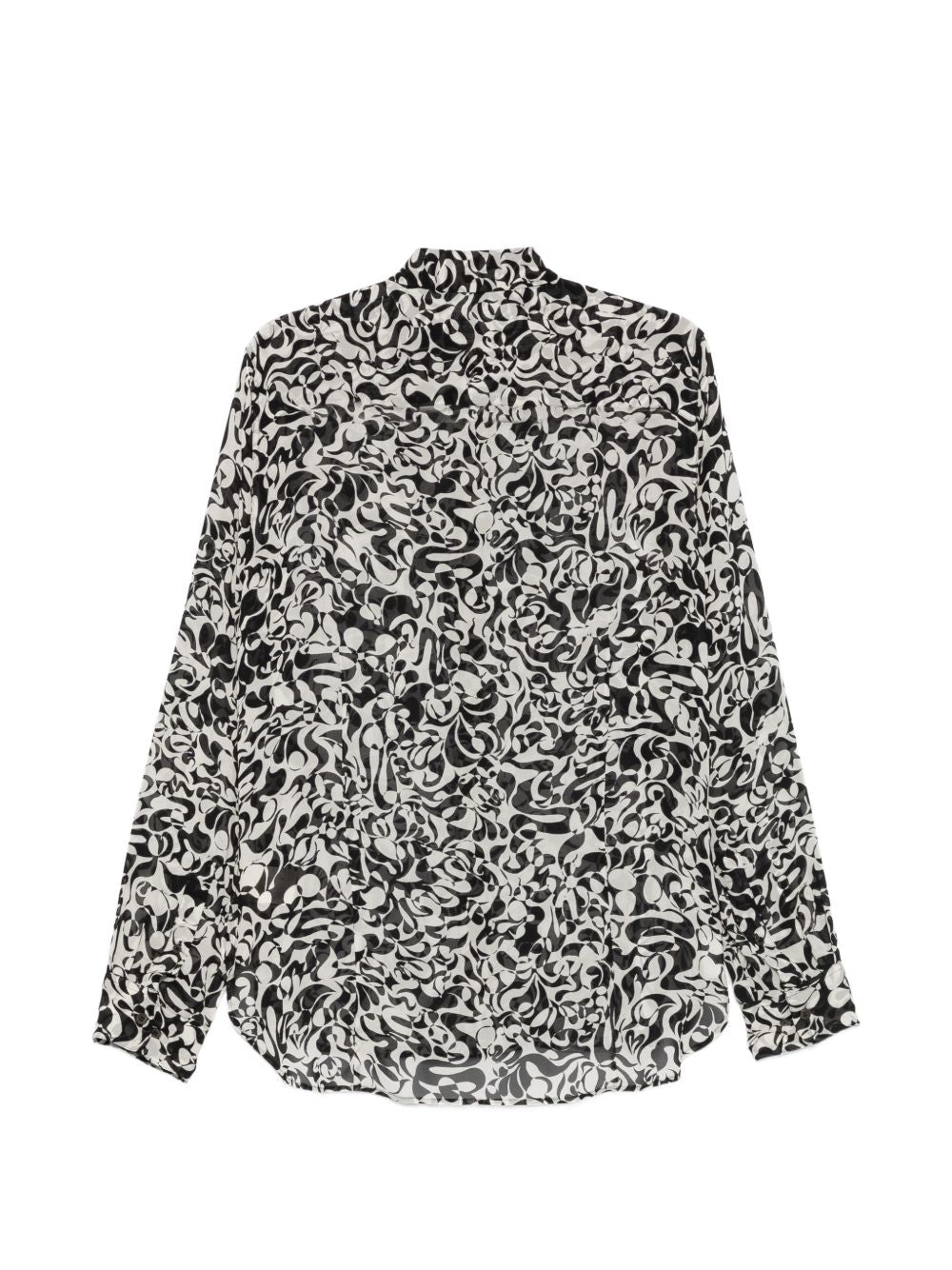 Abstract Graphic Print Long-Sleeve Shirt