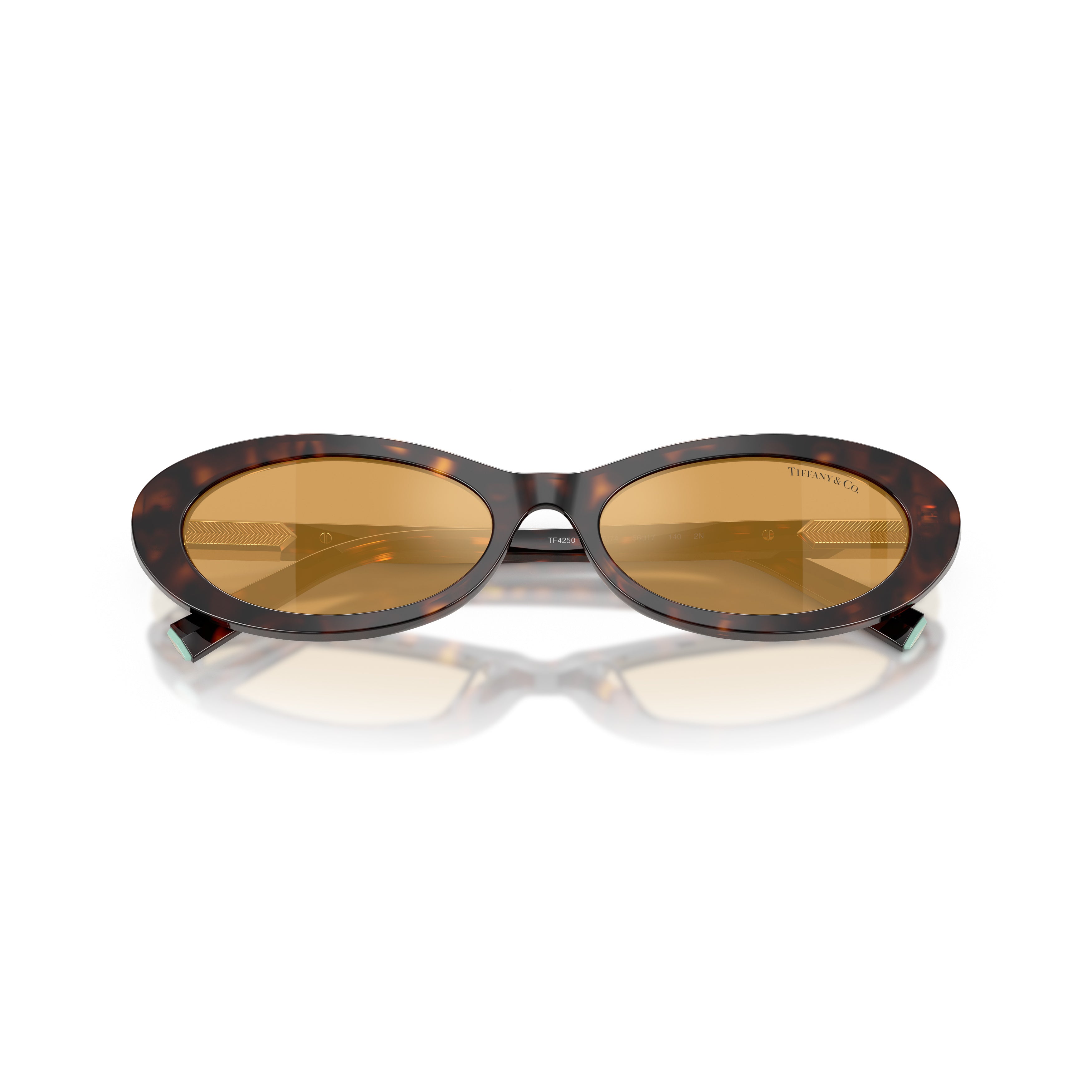 0tf4250 Oval Tortoiseshell Sunglasses
